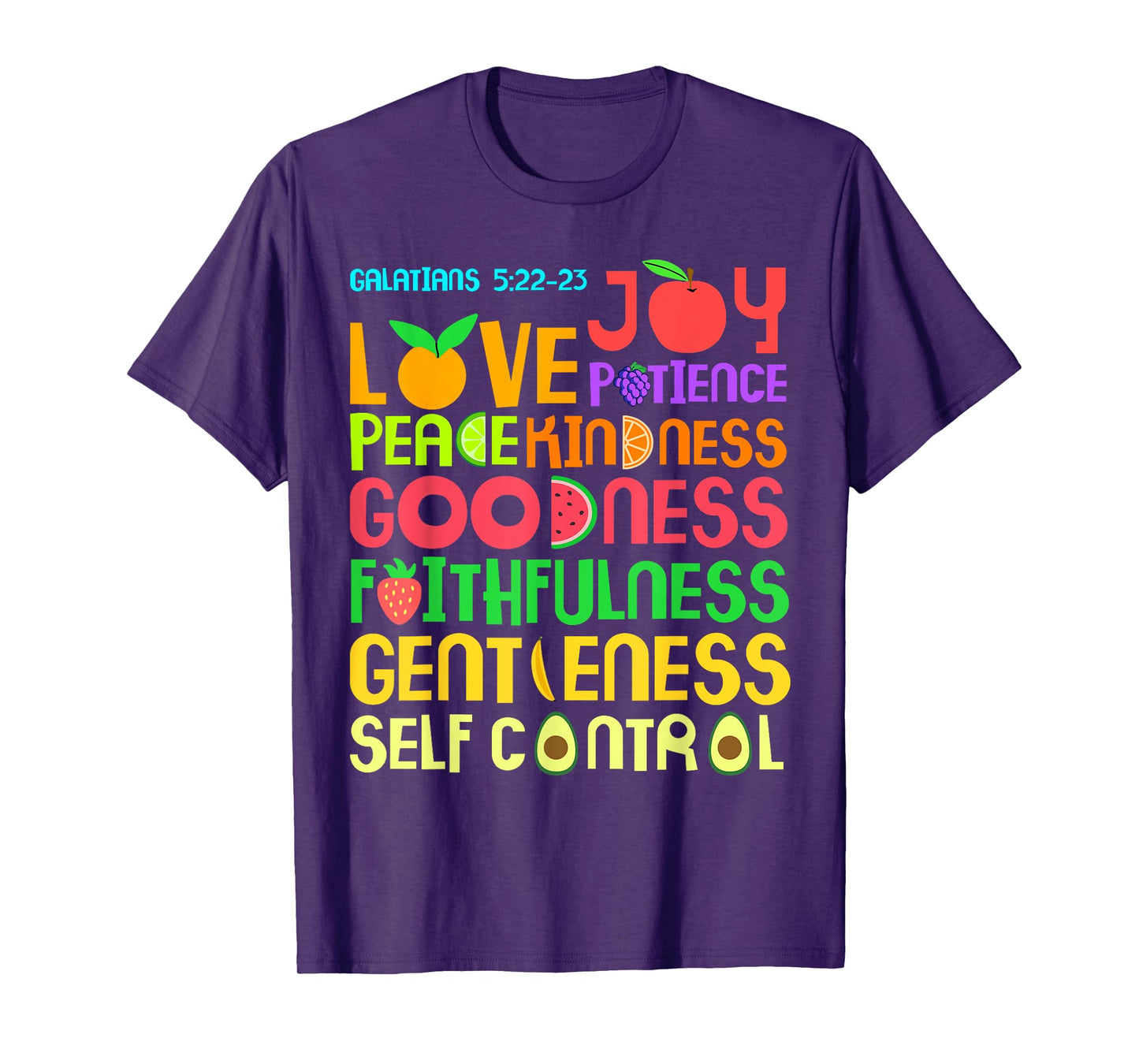 The Fruit of The Spirit T-Shirt - Christian Bible Verse Tee T-Shirt