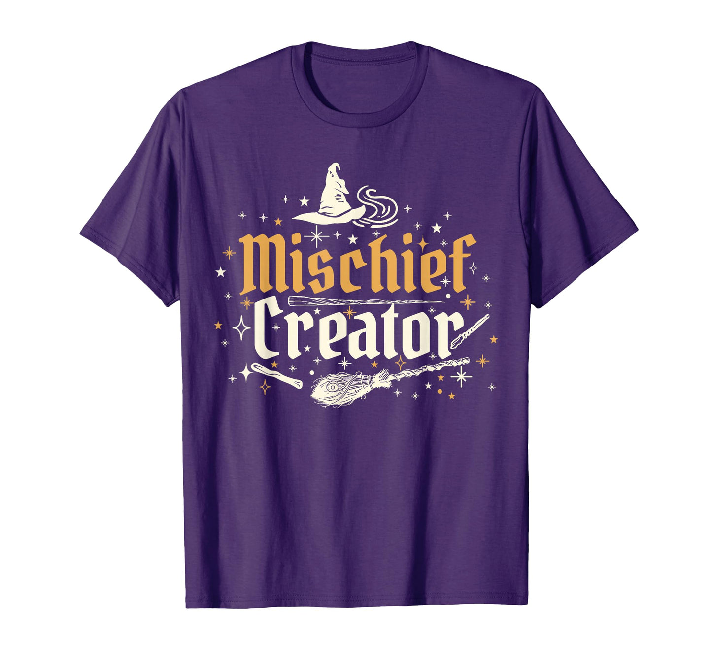 Funny Magical Mischief Creator Wizard Birthday Boys Girls T-Shirt