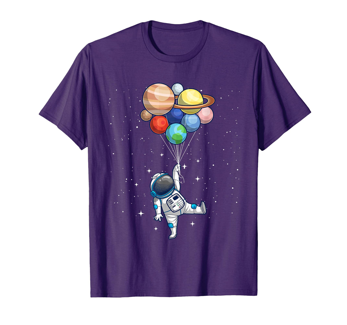 Space Themed For Men Women Outer Space Moon Galaxy Astronaut T-Shirt