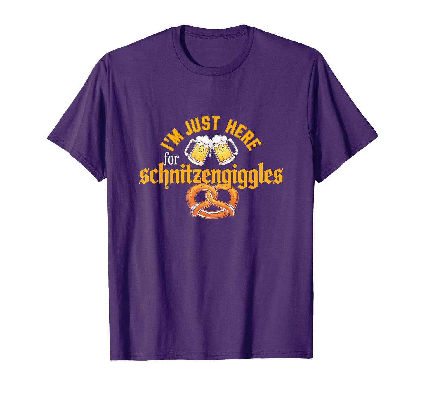 Oktoberfest I'm Just Here For The Schnitzengiggles T-Shirt