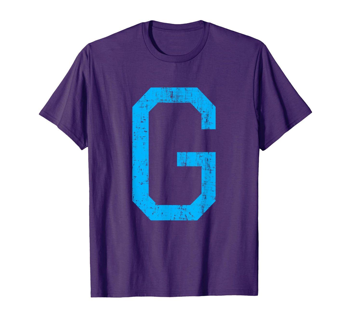 Letter G Uppercase Alphabet Initial Classic School College T-Shirt