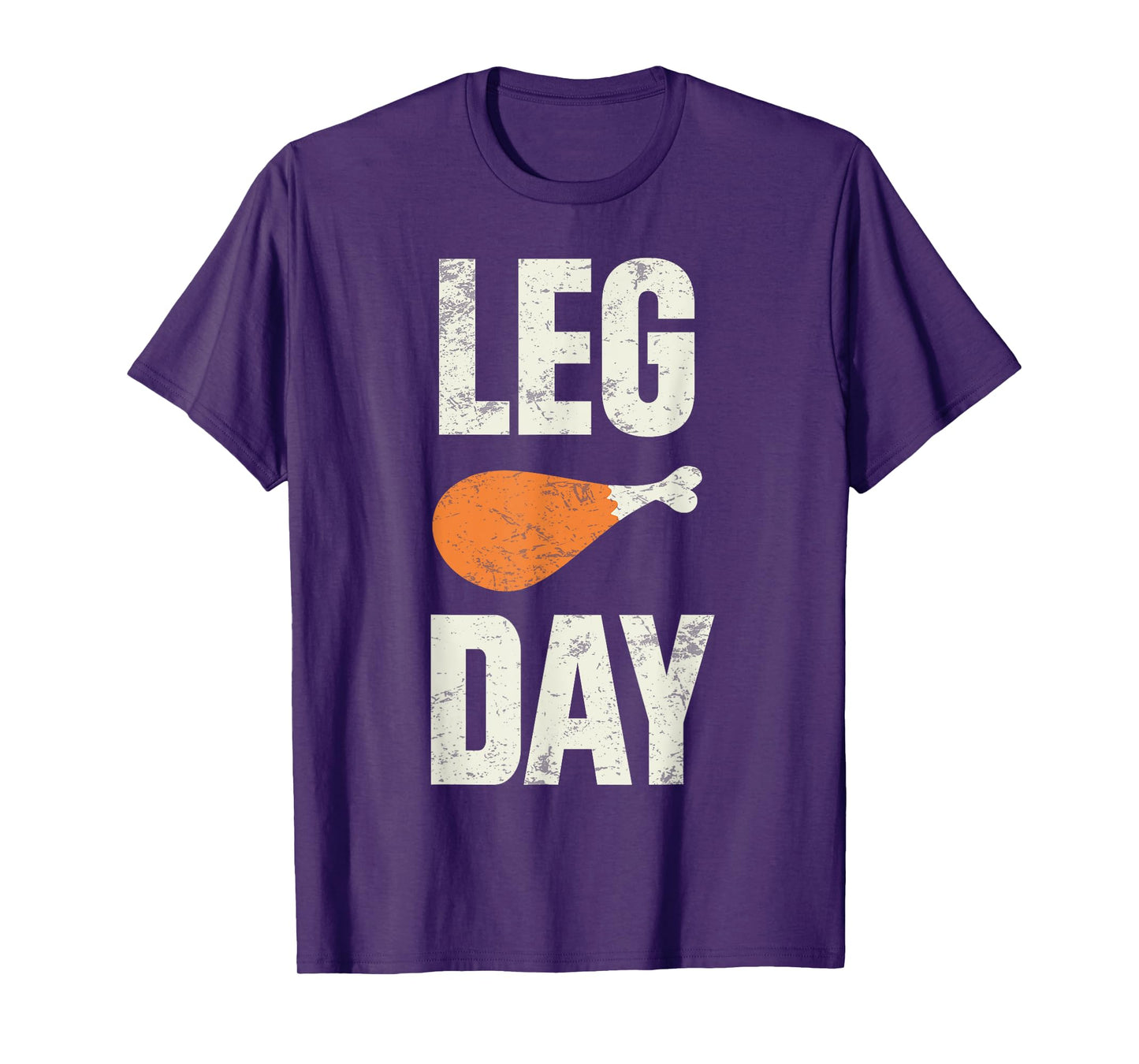 Funny Thanksgiving Tees Leg Day Turkey Retro Black Crew Neck Short Sleeve T-Shirt Unisex-Adults Kids Small
