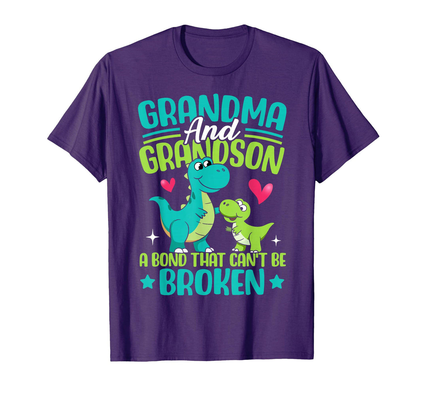 Grandma And Grandson A Bond That Can't Be Broken Dinosaur T-Shirt