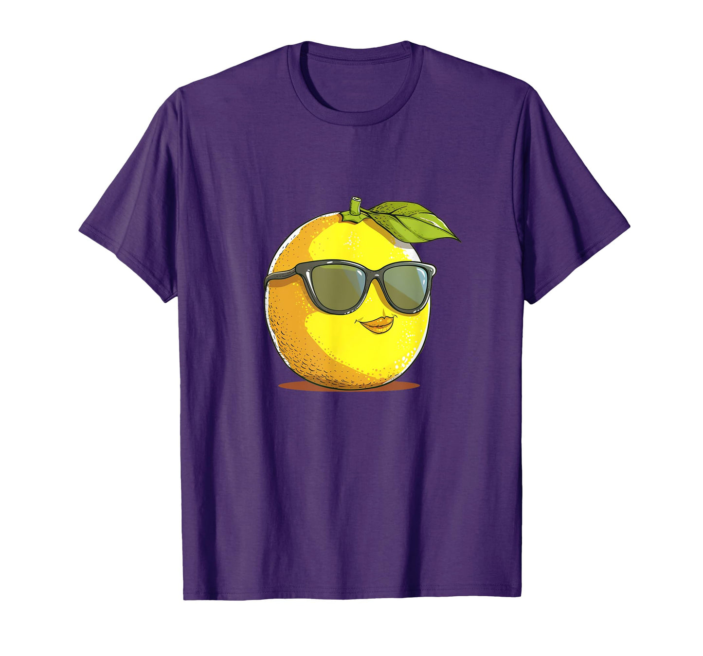 Funny Lemon Face with Sunglasses and Fun for Fruits Lovers T-Shirt