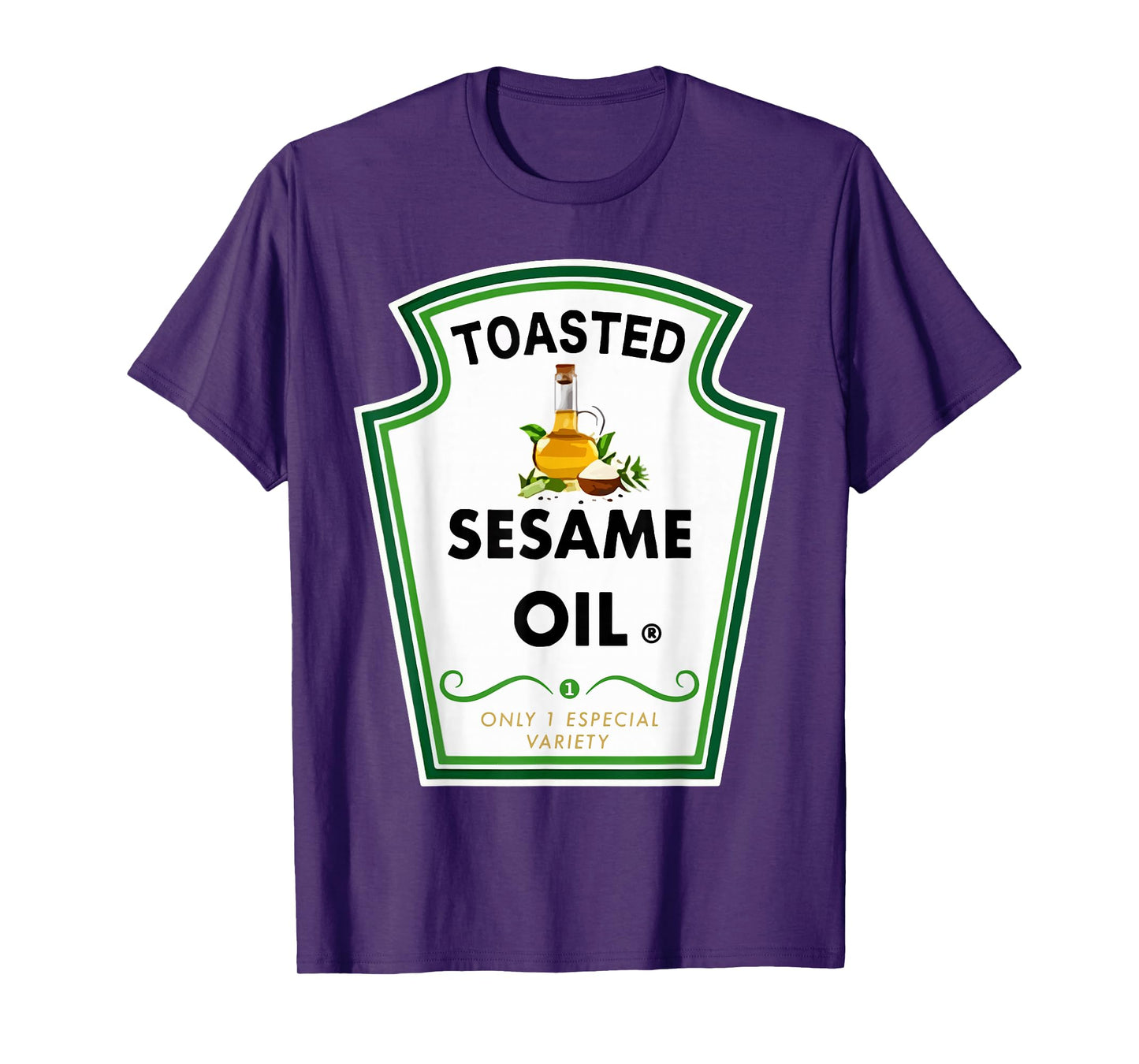 Funny Group Condiments Halloween Costume Toasted Sesame Oil T-Shirt