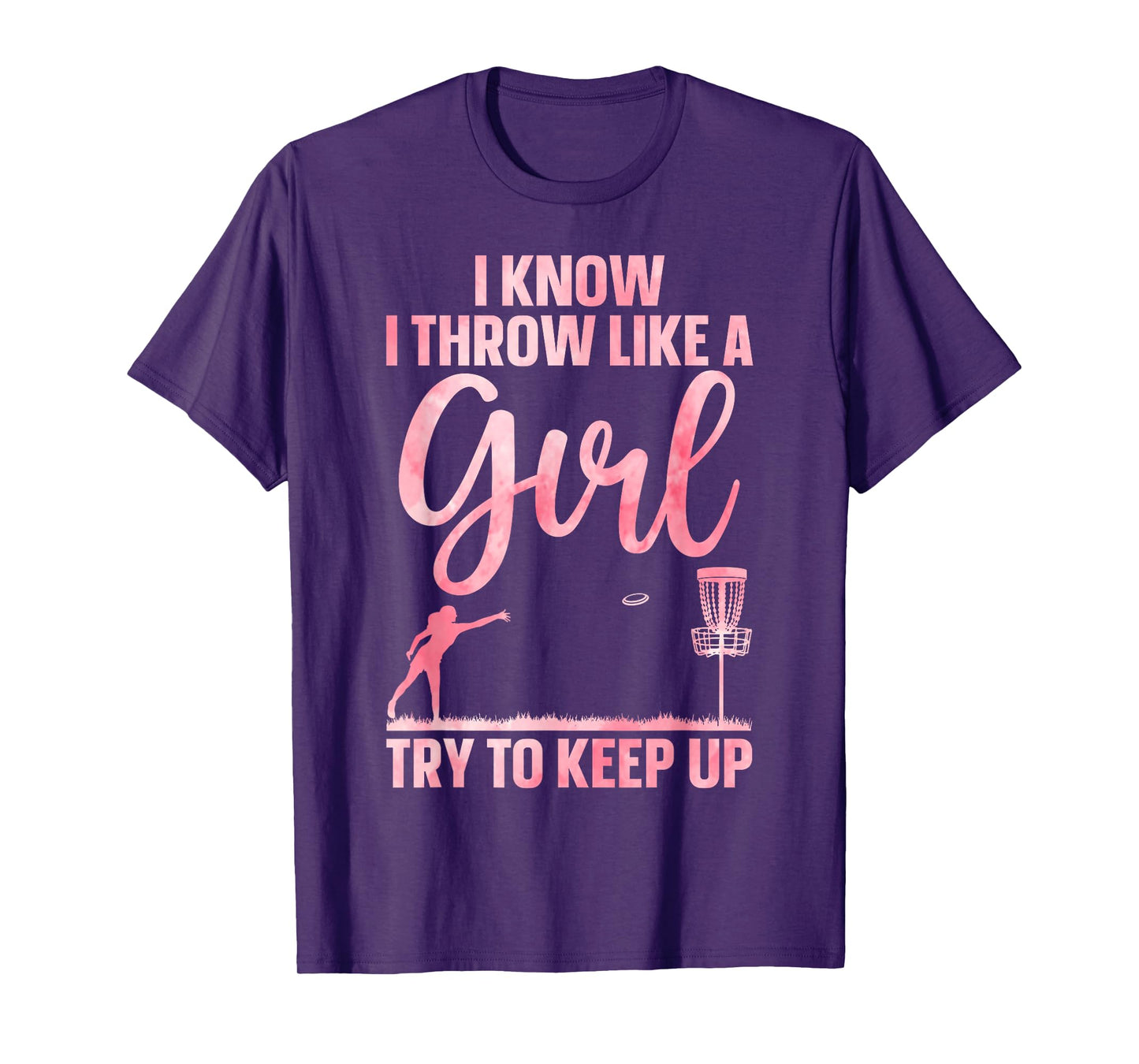 Funny Disc Golf Design For Girl Women Disc Golf Lover T-Shirt