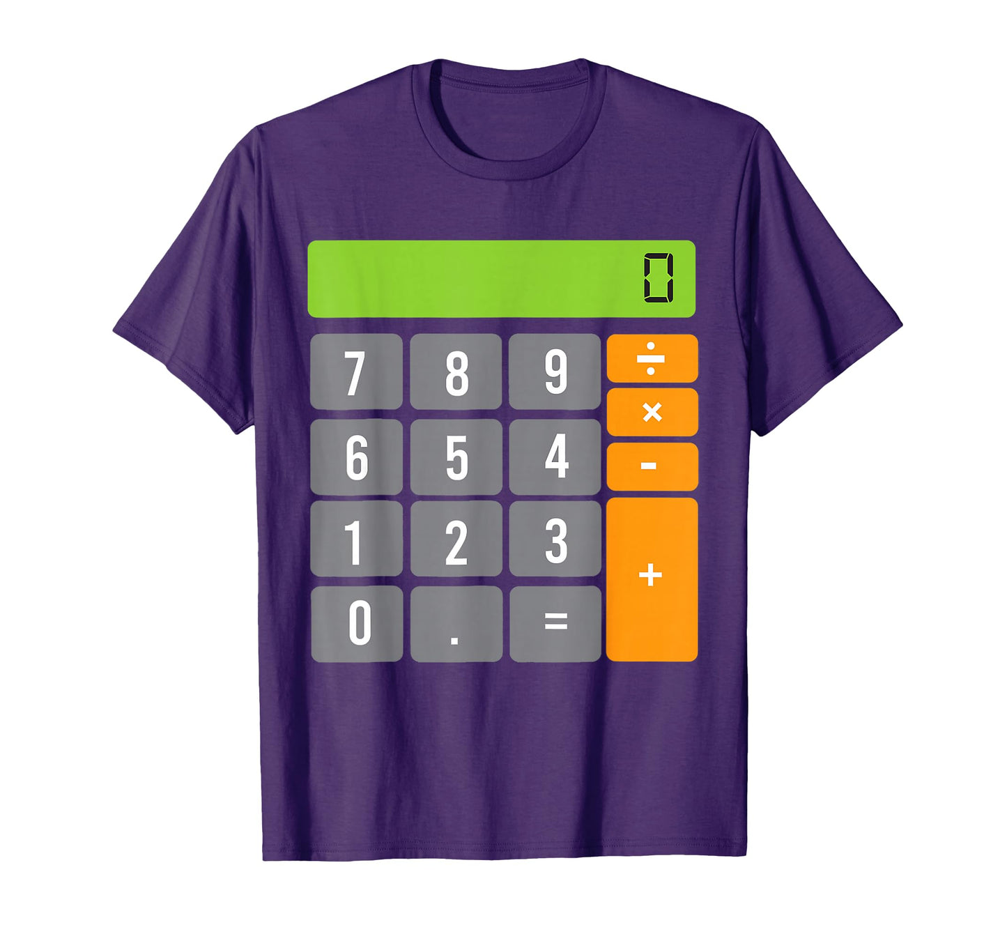Calculator Costume Halloween Easy Cosplay Math Geek T-Shirt