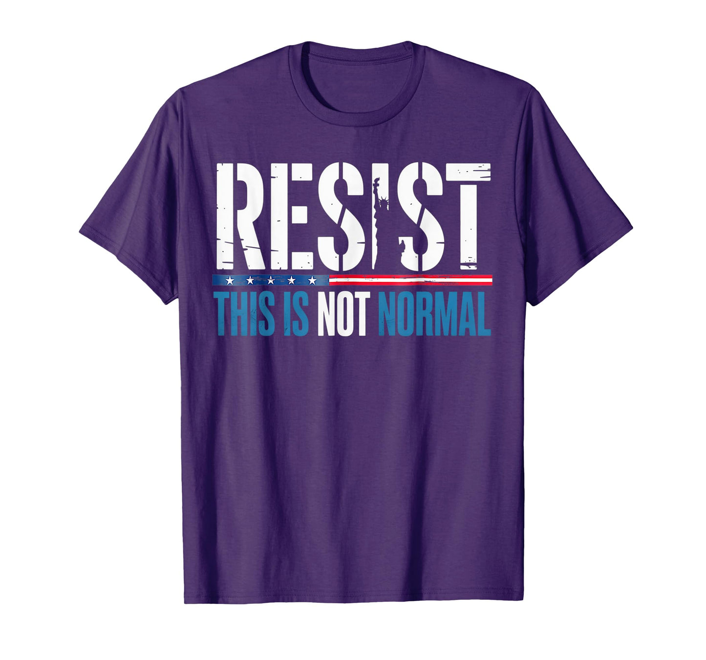 Resist liberal women men this is not normal democrat US flag T-Shirt