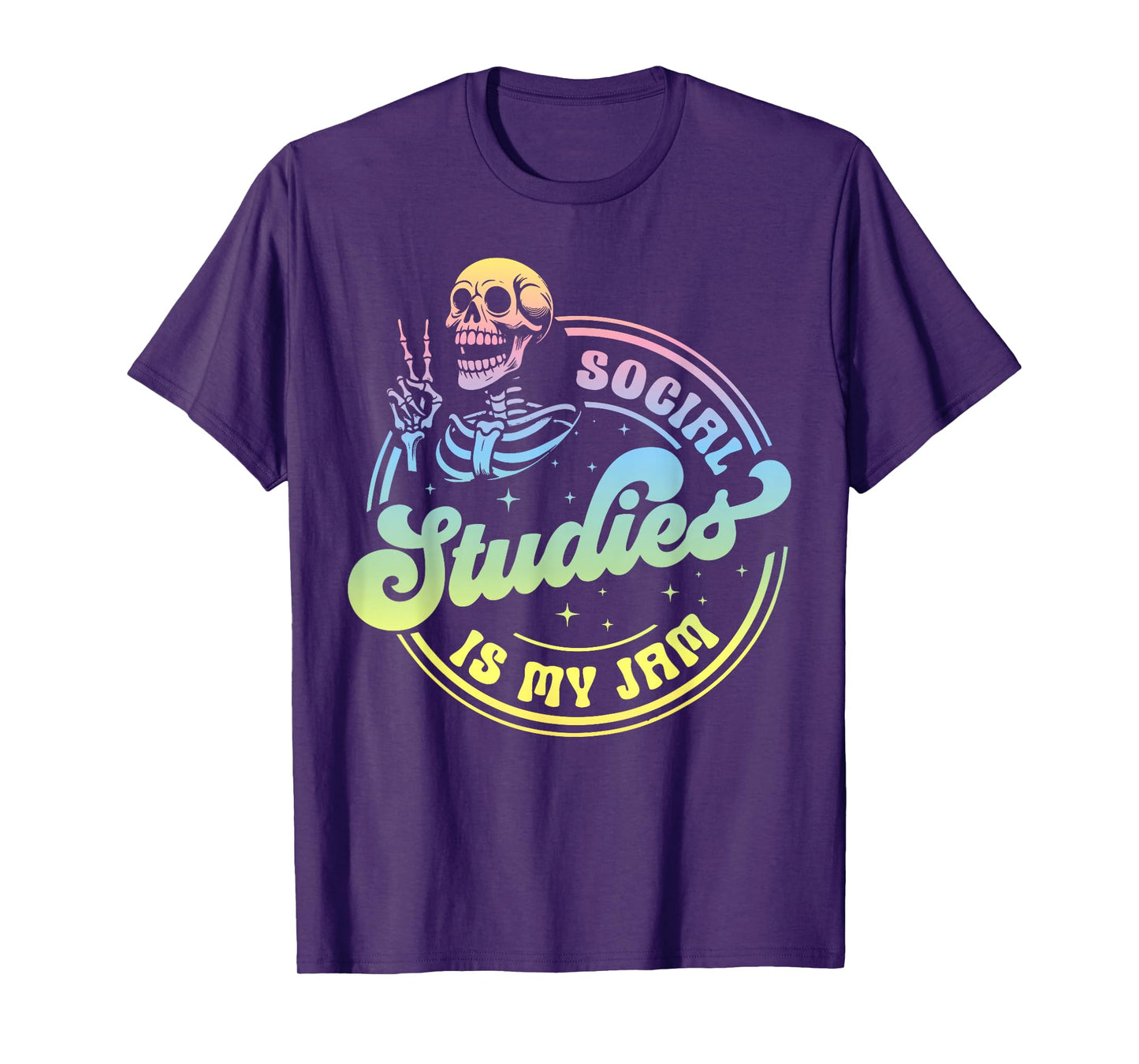 Social Studies is My Jam Skeleton History Teacher Costume T-Shirt