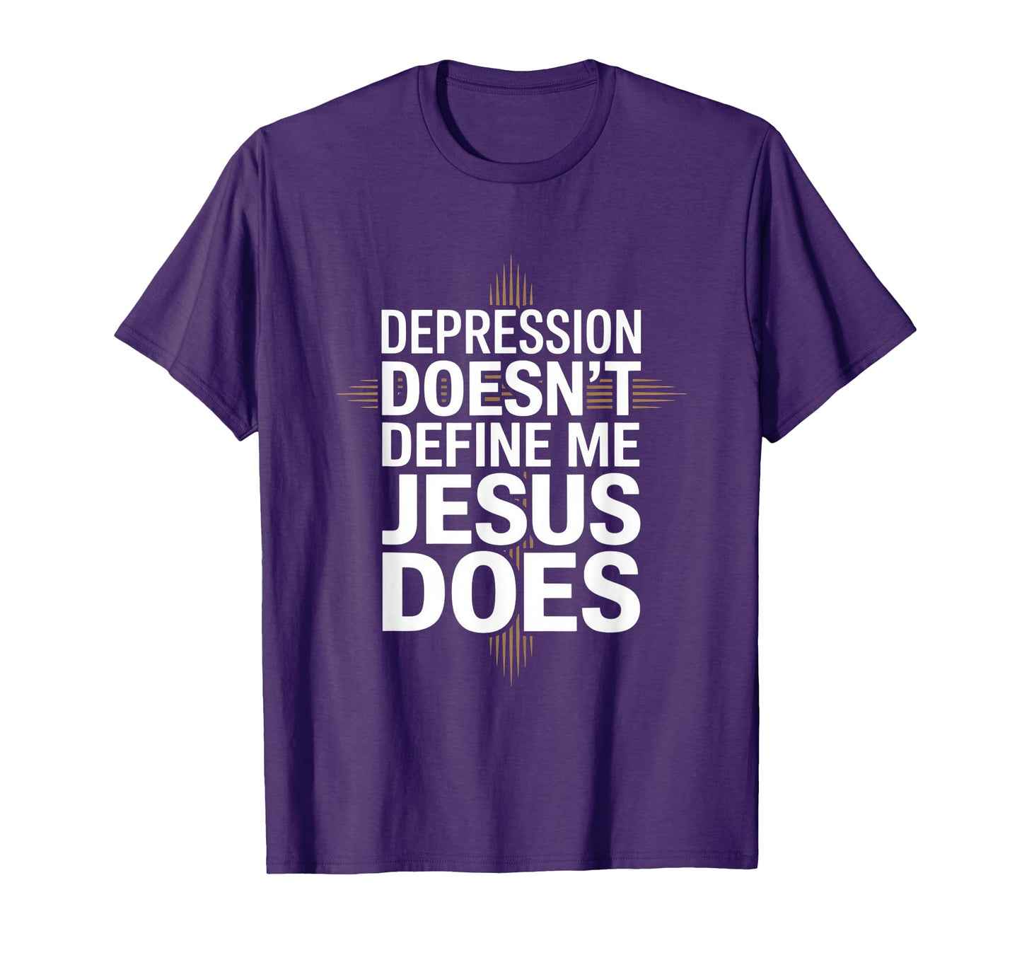 Depression Doesn't Define Me Jesus Does Christian T-Shirt