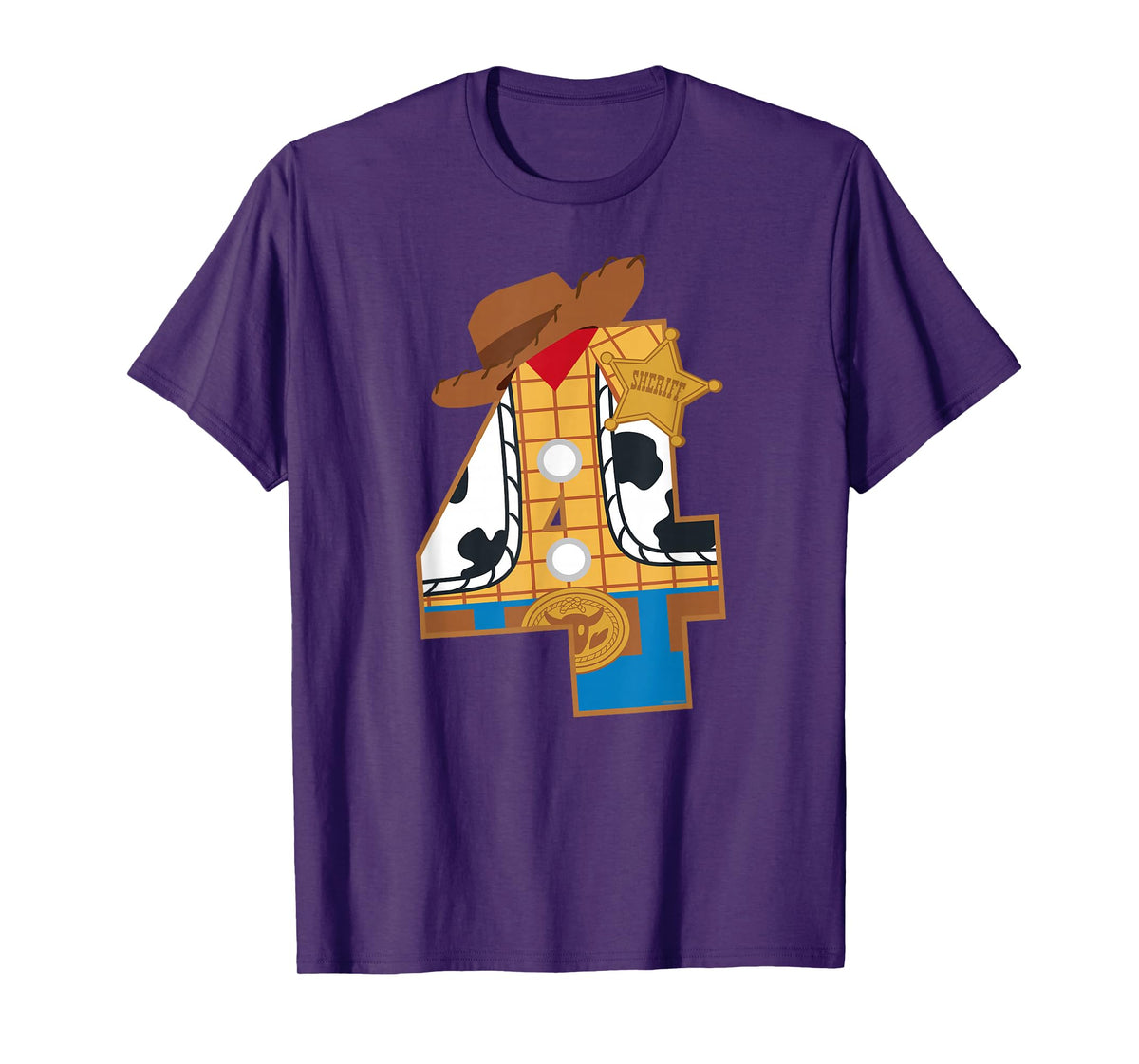 Disney and Pixar's Toy Story Fourth Birthday 4 Years Old T-Shirt