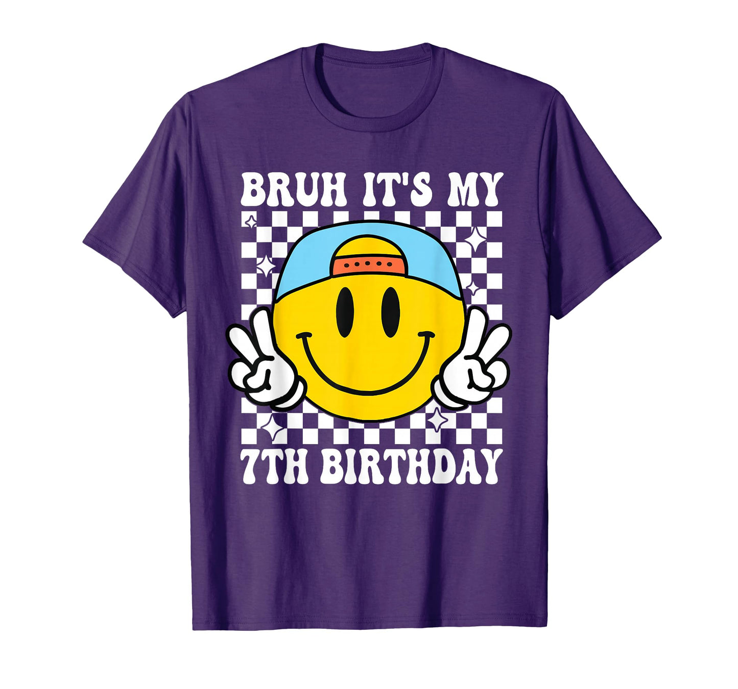 Bruh It's My 7th Birthday 7 Year Old Birthday Boys Girls T-Shirt
