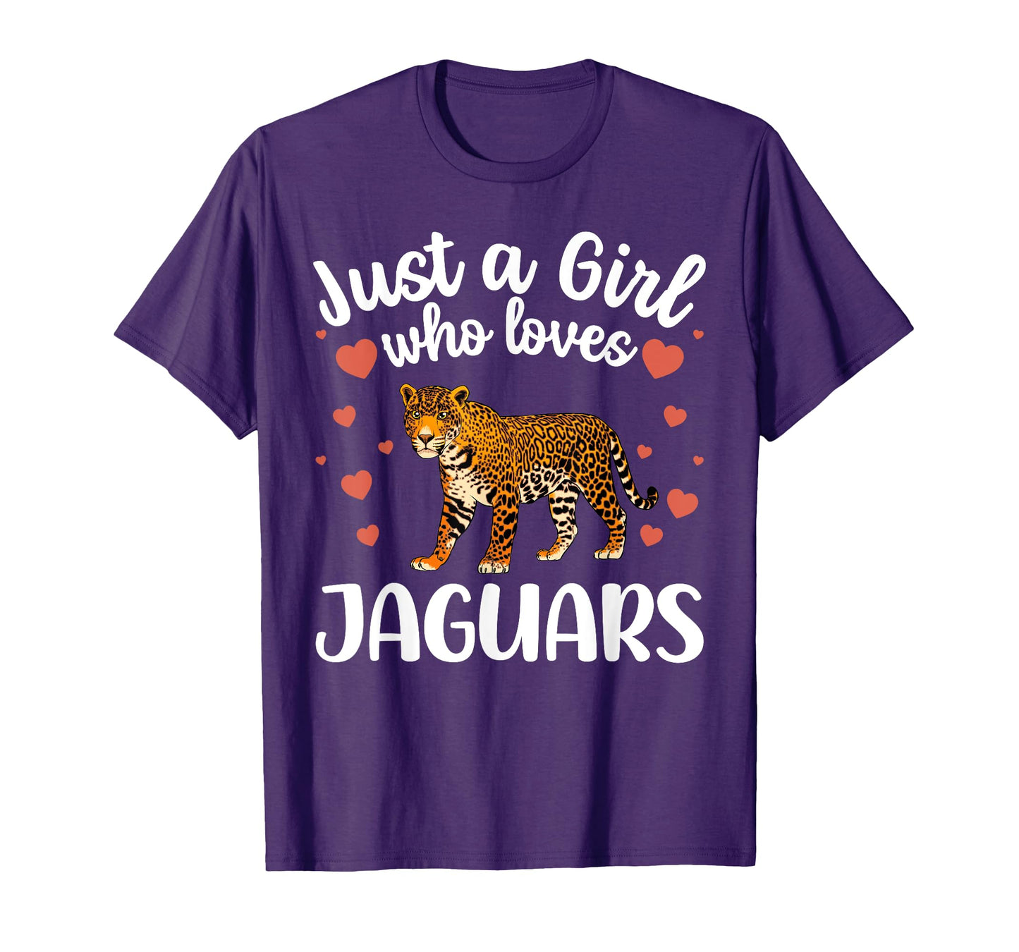 Funny Jaguar Art For Girls Women Kids Large Cat Jaguar Lover T-Shirt