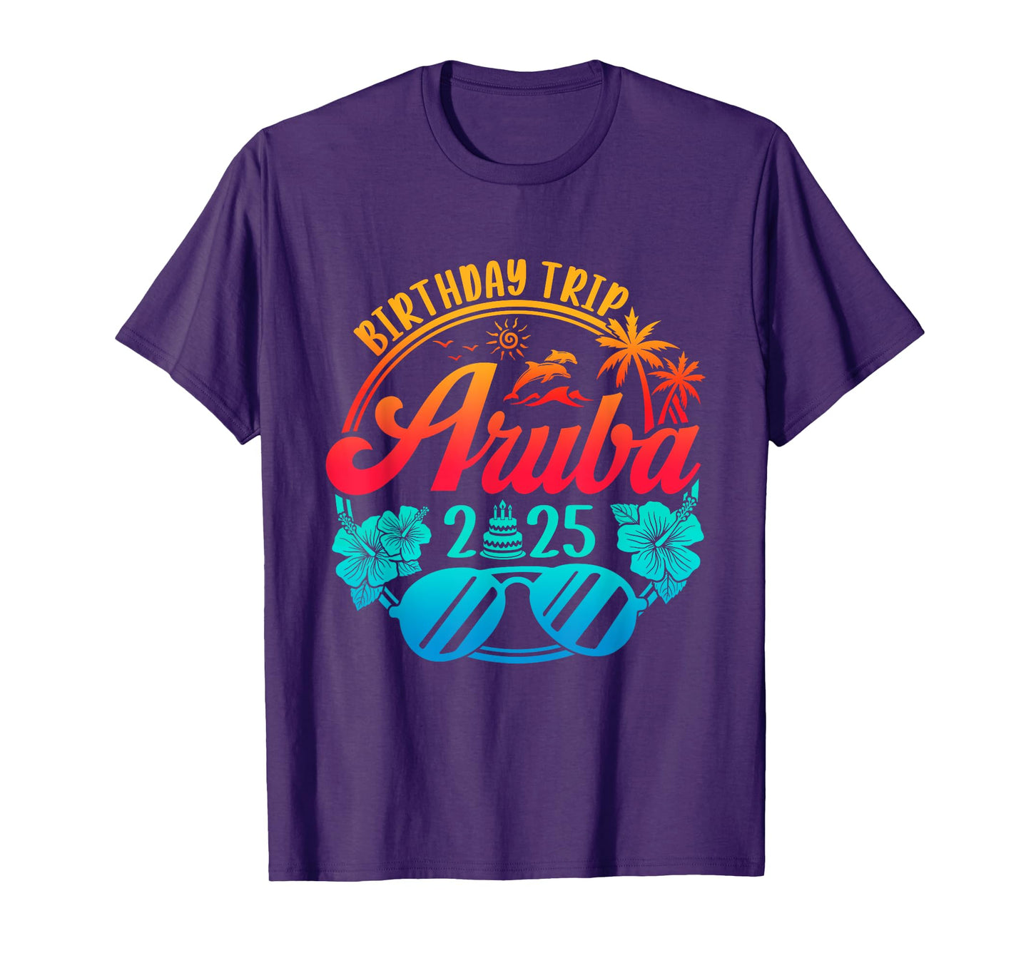 Aruba Birthday Trip 2025 Cruise Vacation Birthday Party T-Shirt