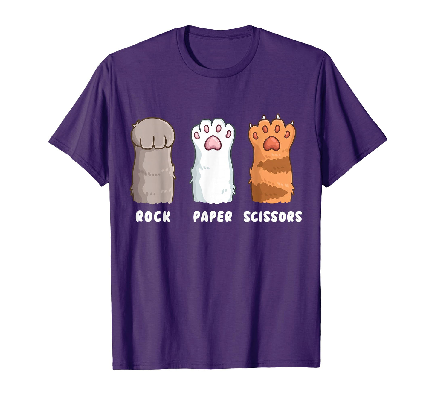 Cat Lover Cat Owner Funny Cat Rock Paper Scissors T-Shirt