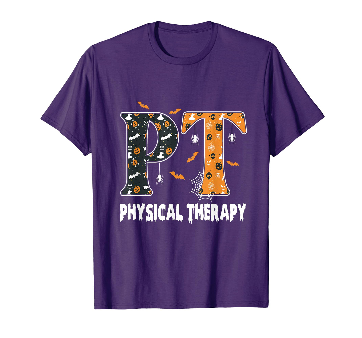 Physical Therapy Therapist Halloween Spooky PT Halloween T-Shirt