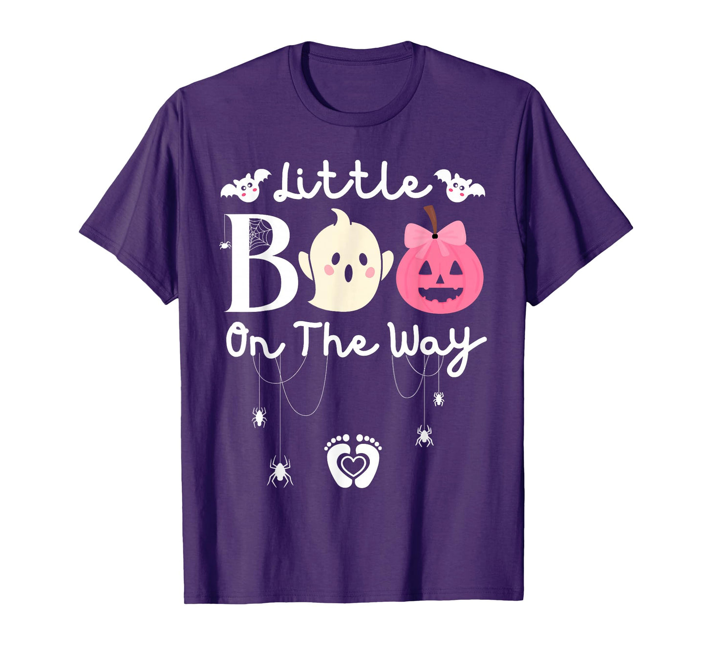 Little Boo On The Way-Halloween Girls Pregnancy Announcement T-Shirt