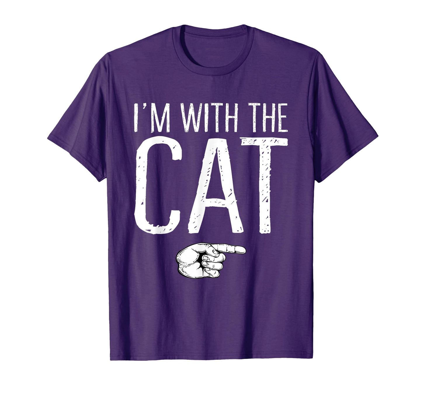 I'm With The Cat Matching Costume Lazy Halloween Party T-Shirt