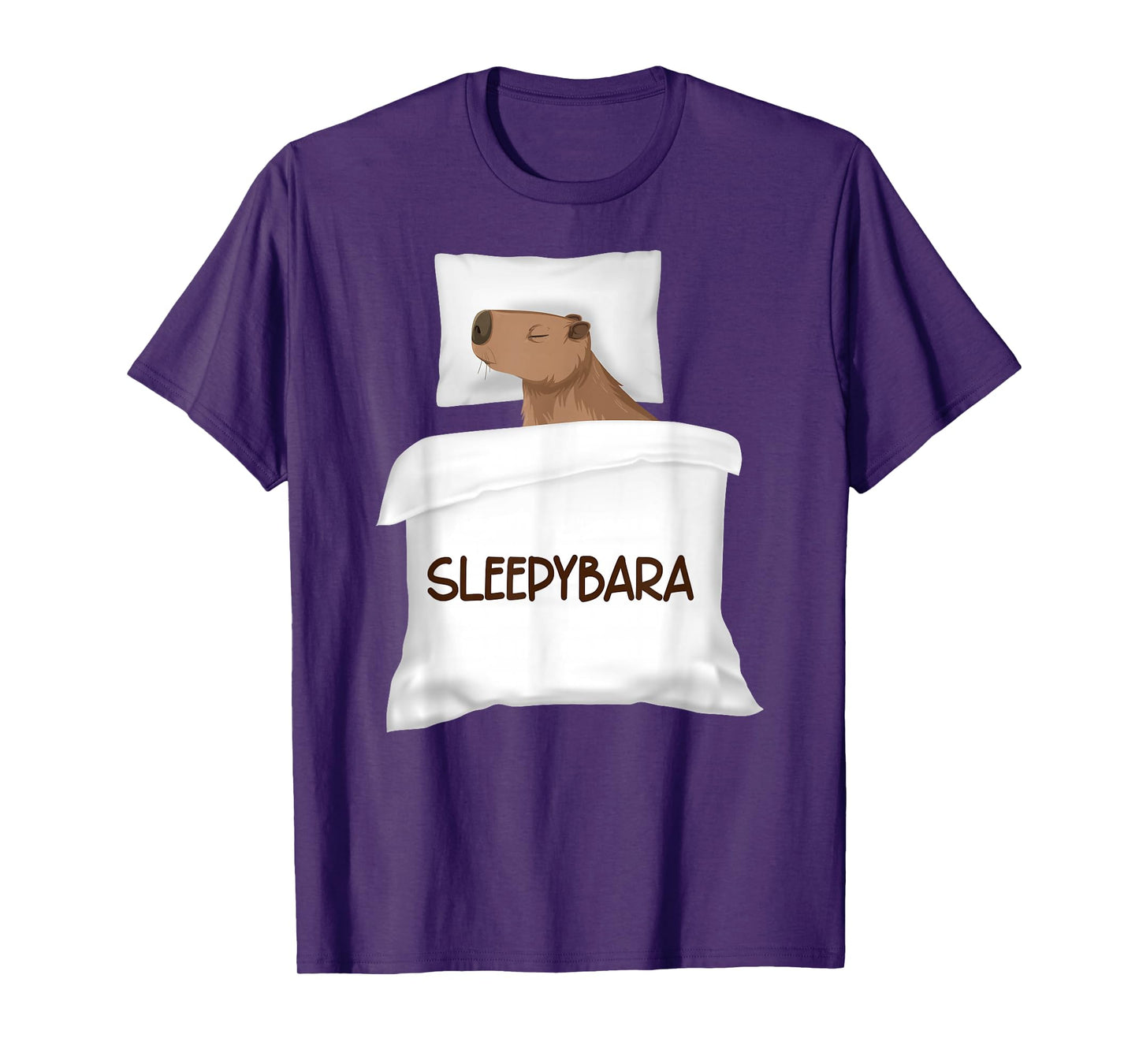 Capybara Official Sleep Pajamas Nightgown Sleepybara Rodents T-Shirt