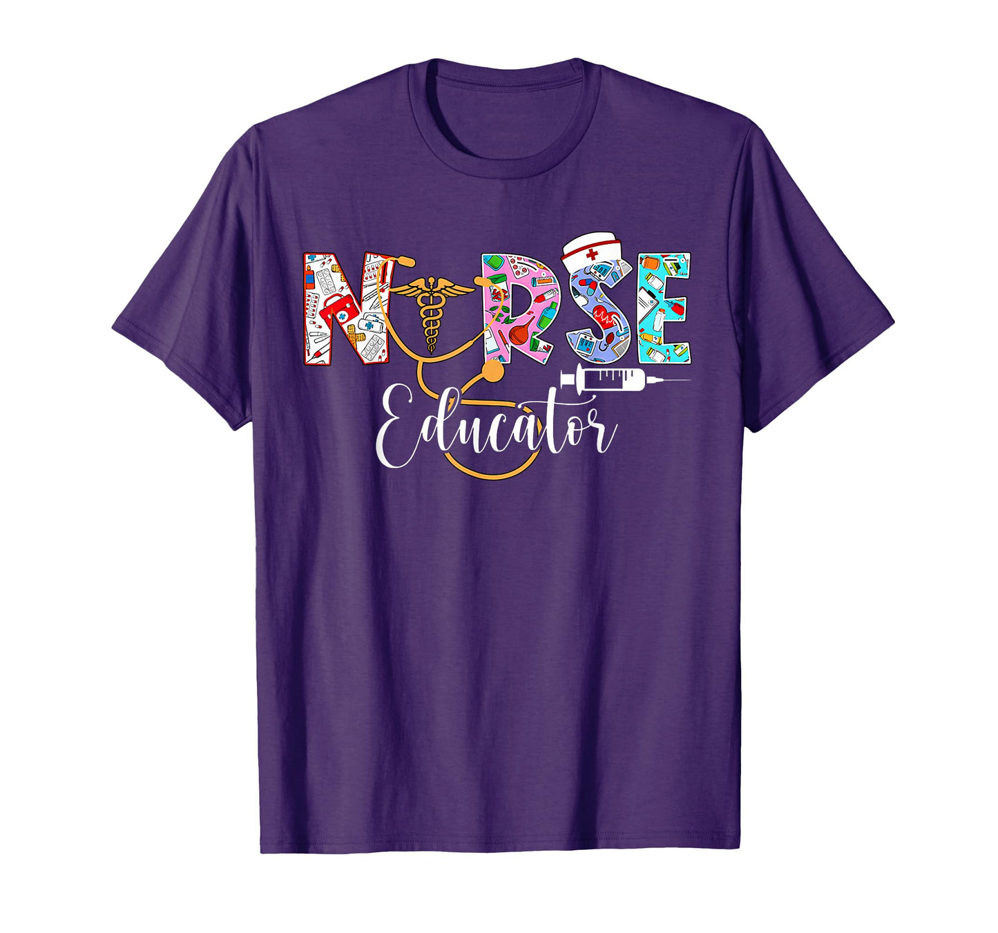 Nurse Educator Nursing School Instructor Stethoscope Nurse T-Shirt