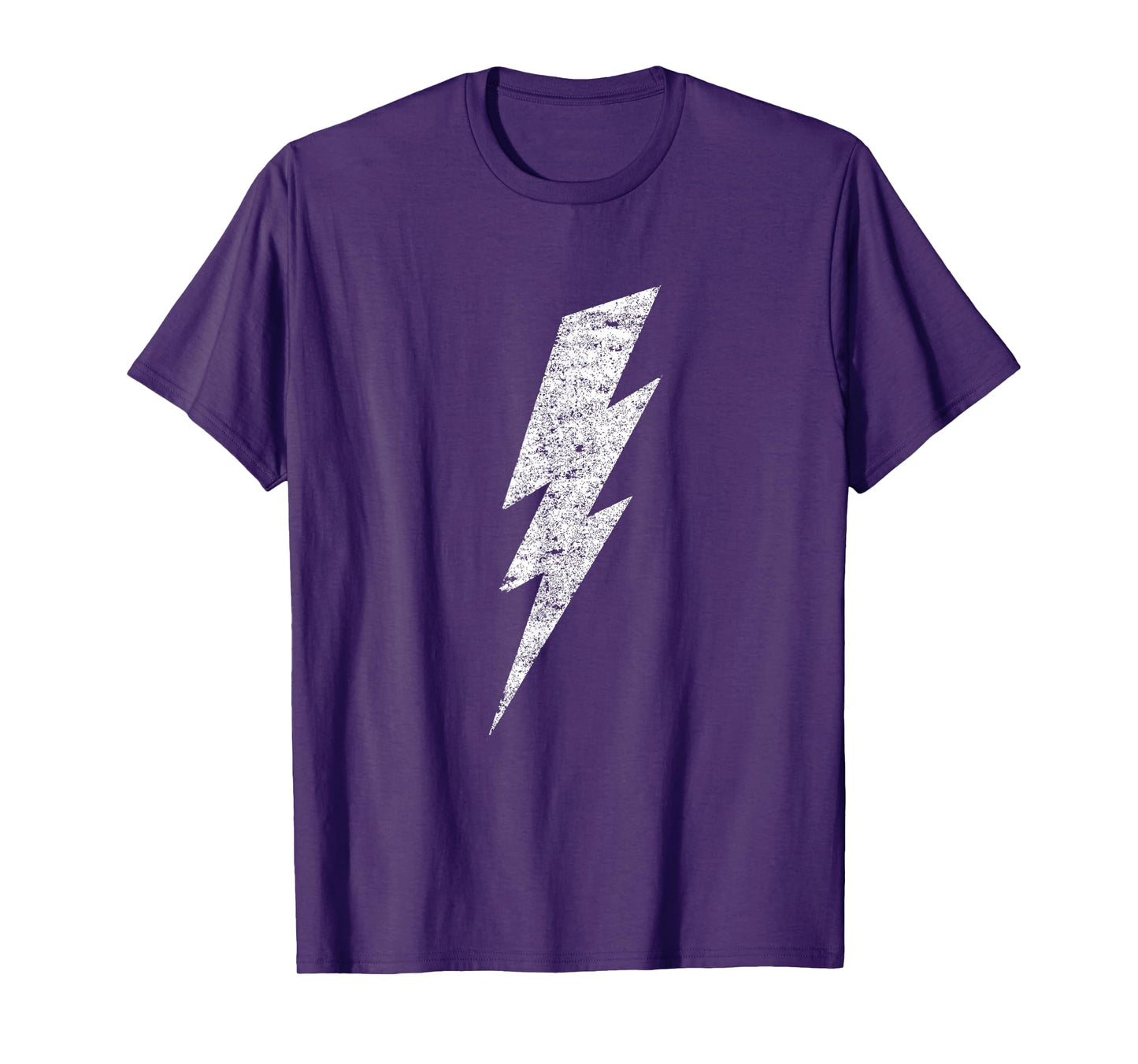 Bold Lightning Bolt - Distressed Minimalist Graphic Art T-Shirt
