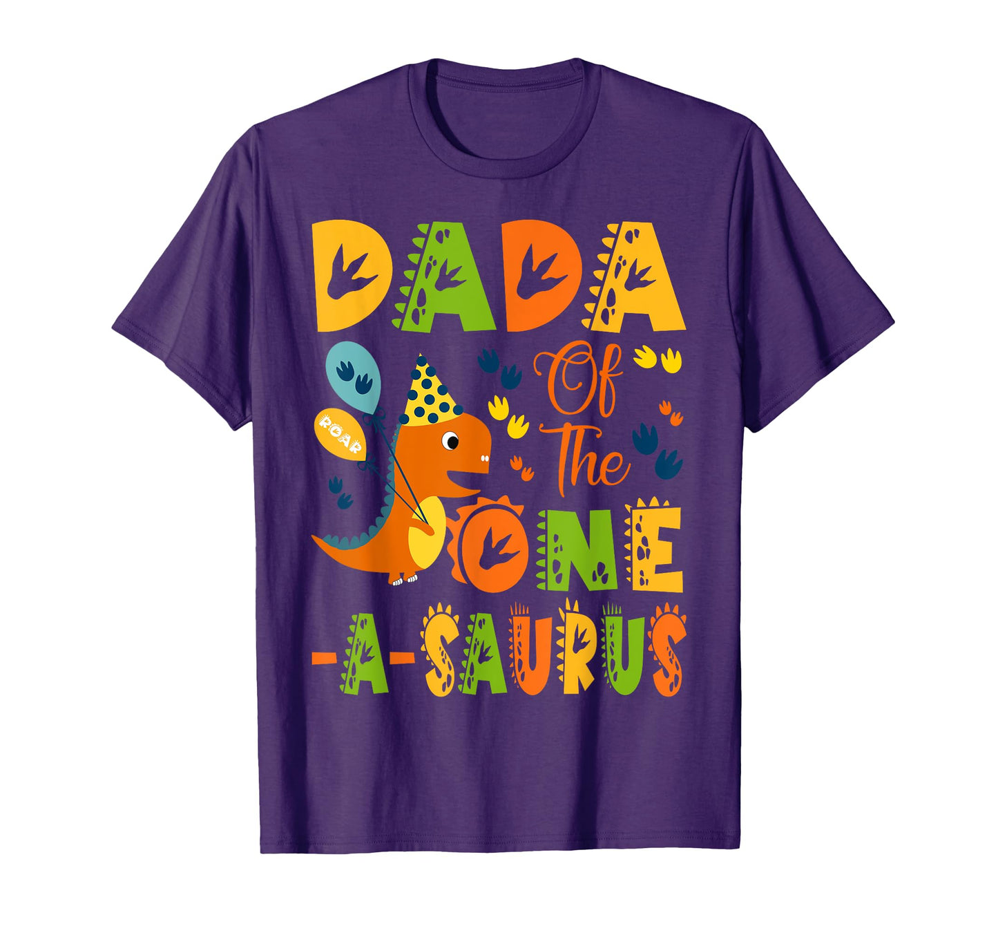 Dada of The One-A-Saurus 1St Birthday Dinosaur Party T-Shirt