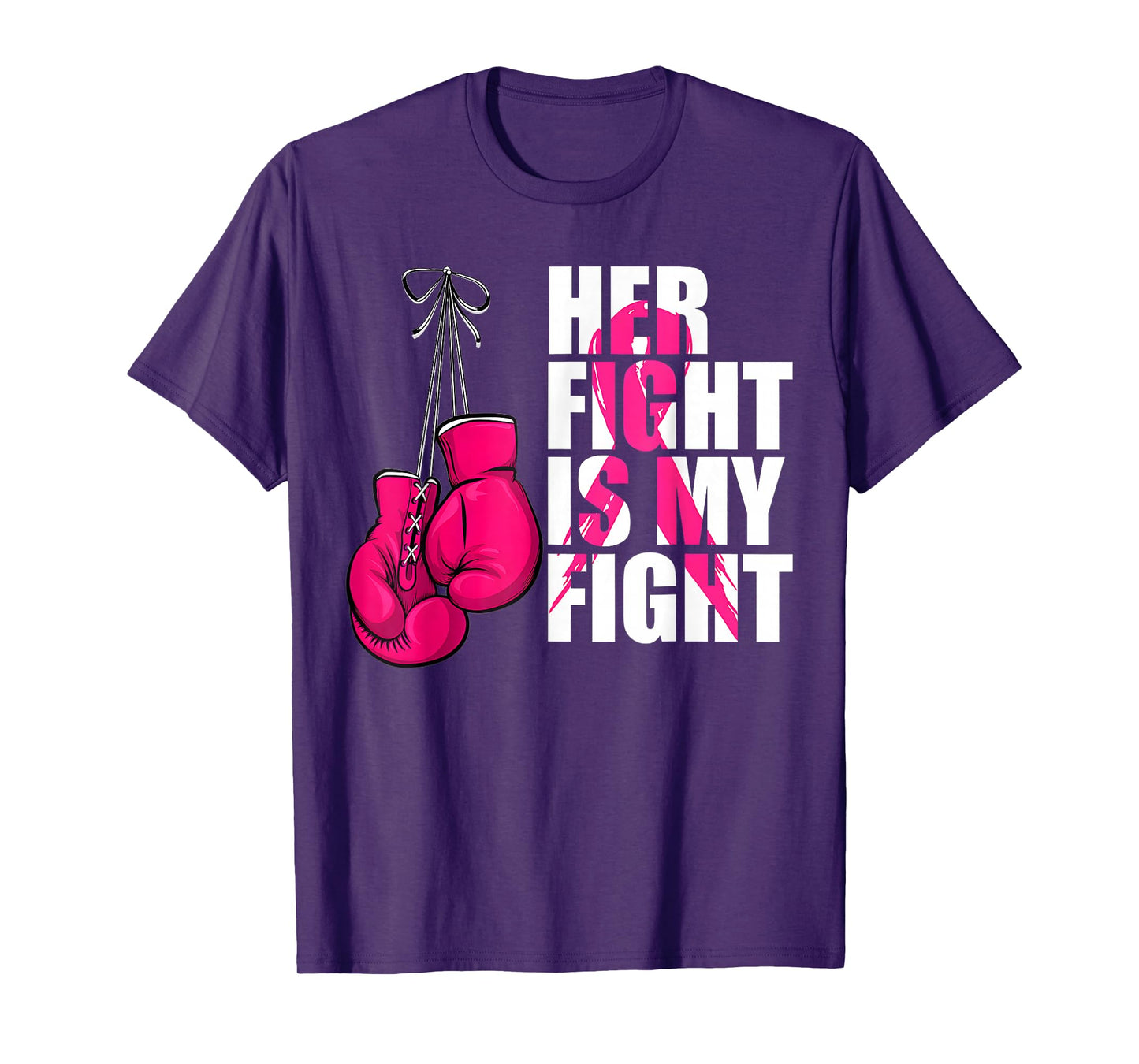 Breast Cancer Awareness Husband Support Squad T-Shirt