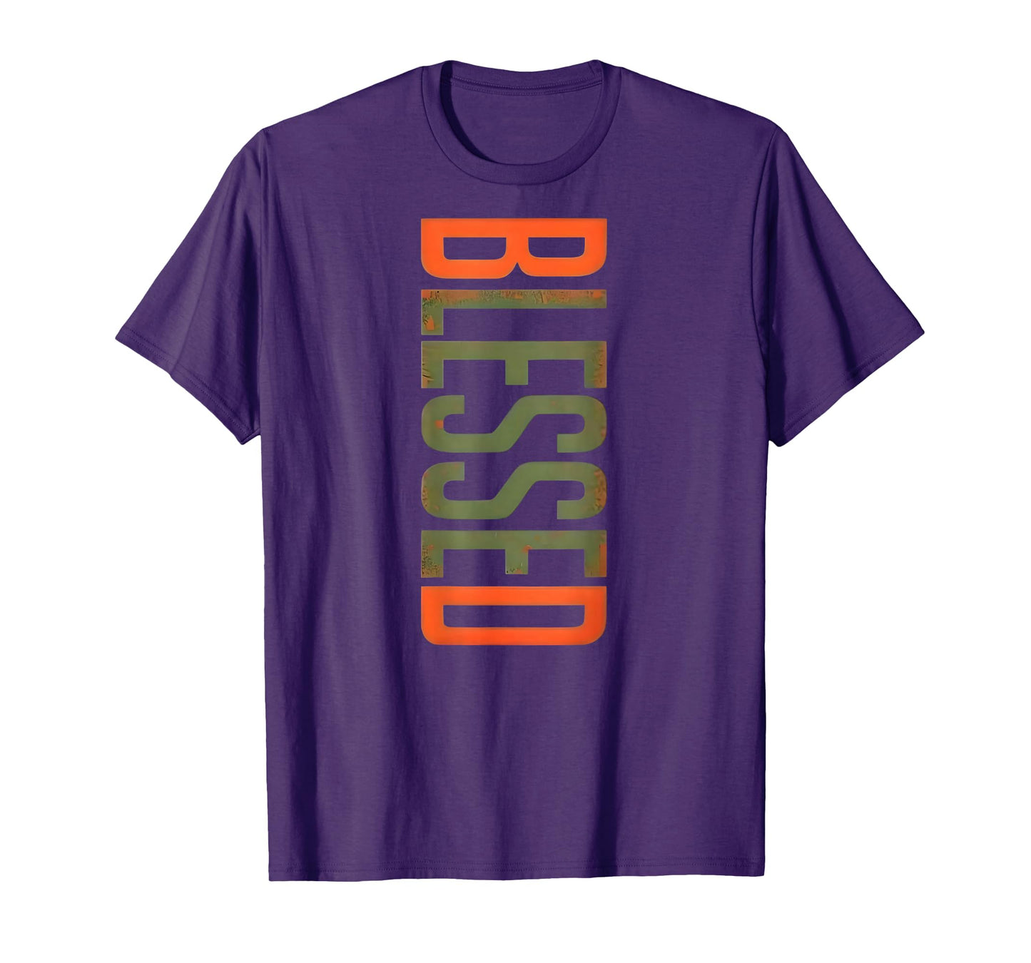 Blessed Word Art Christian Statement Tee T-Shirt