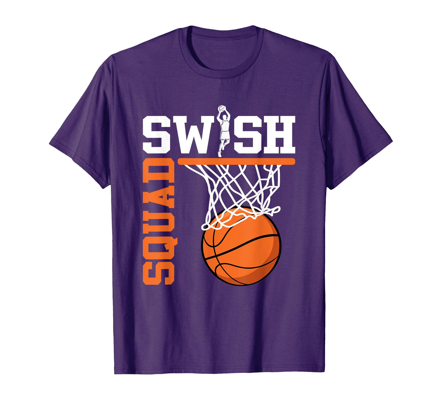 Swish Squad Girl Basketball Player T-Shirt