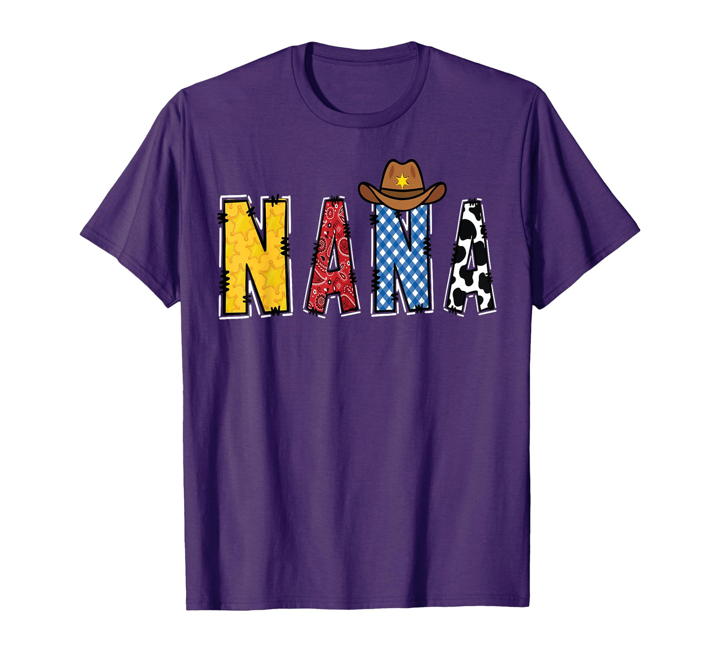 Cowboy Nana Western Rodeo Theme Kids Birthday Party T-Shirt