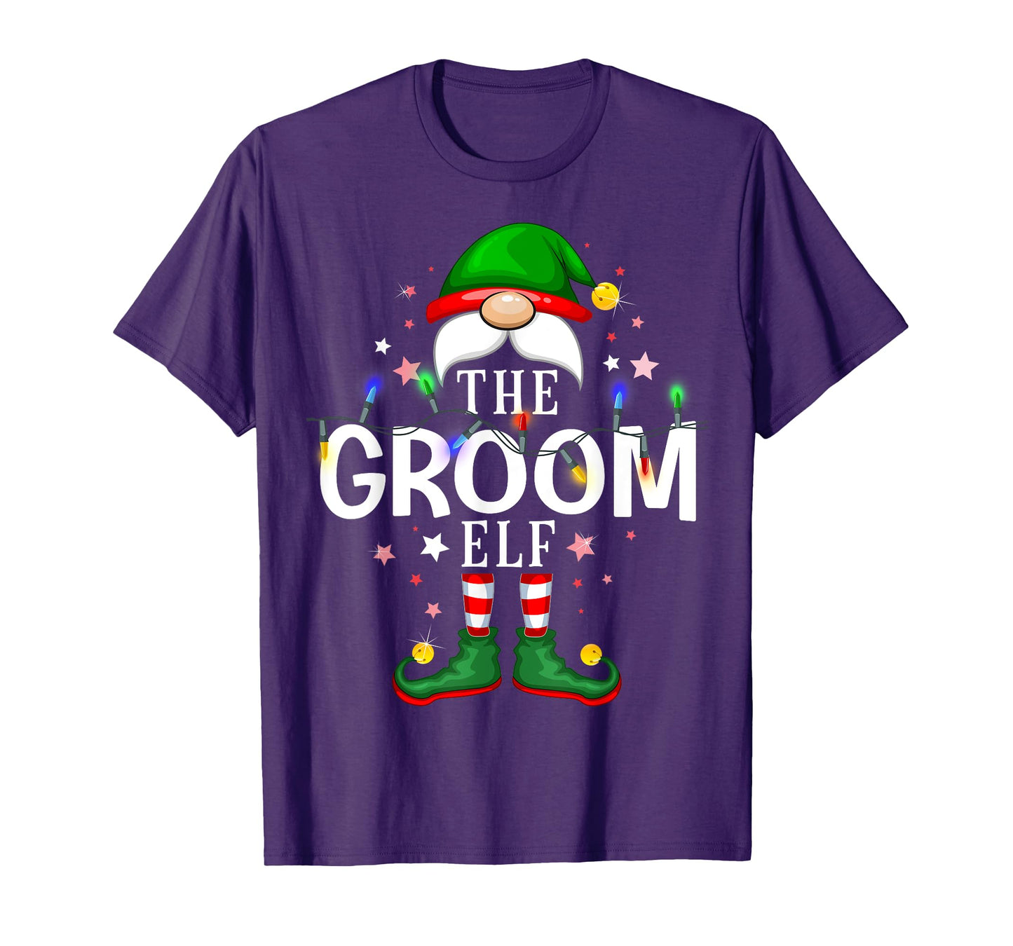 The Groom Elf Christmas Family Pajama Party T-Shirt