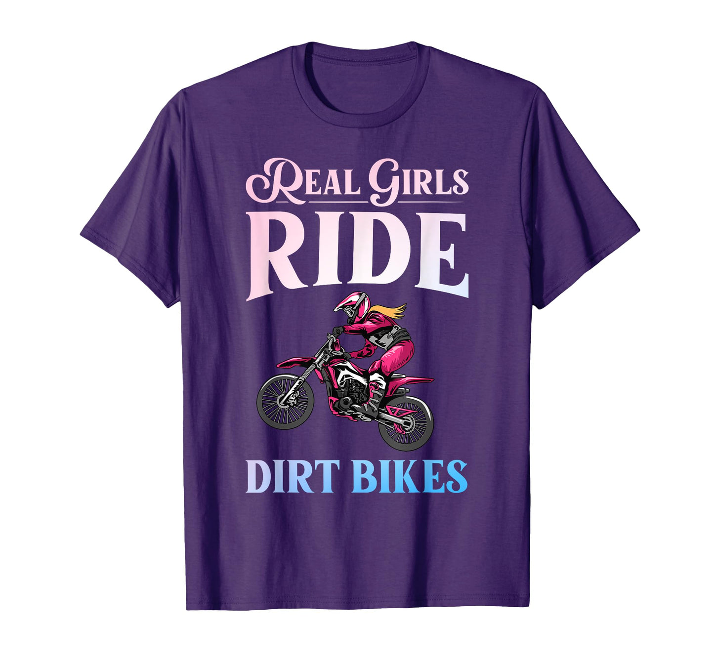 Cool Dirt Bike Art for Women Girls Motocross Racing Dirtbike T-Shirt