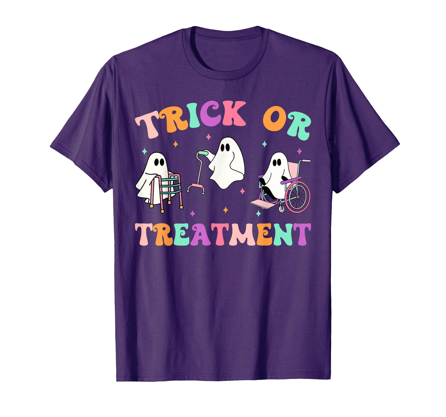 Trick Or Treatment PT Physical Therapy Ghost Halloween T-Shirt
