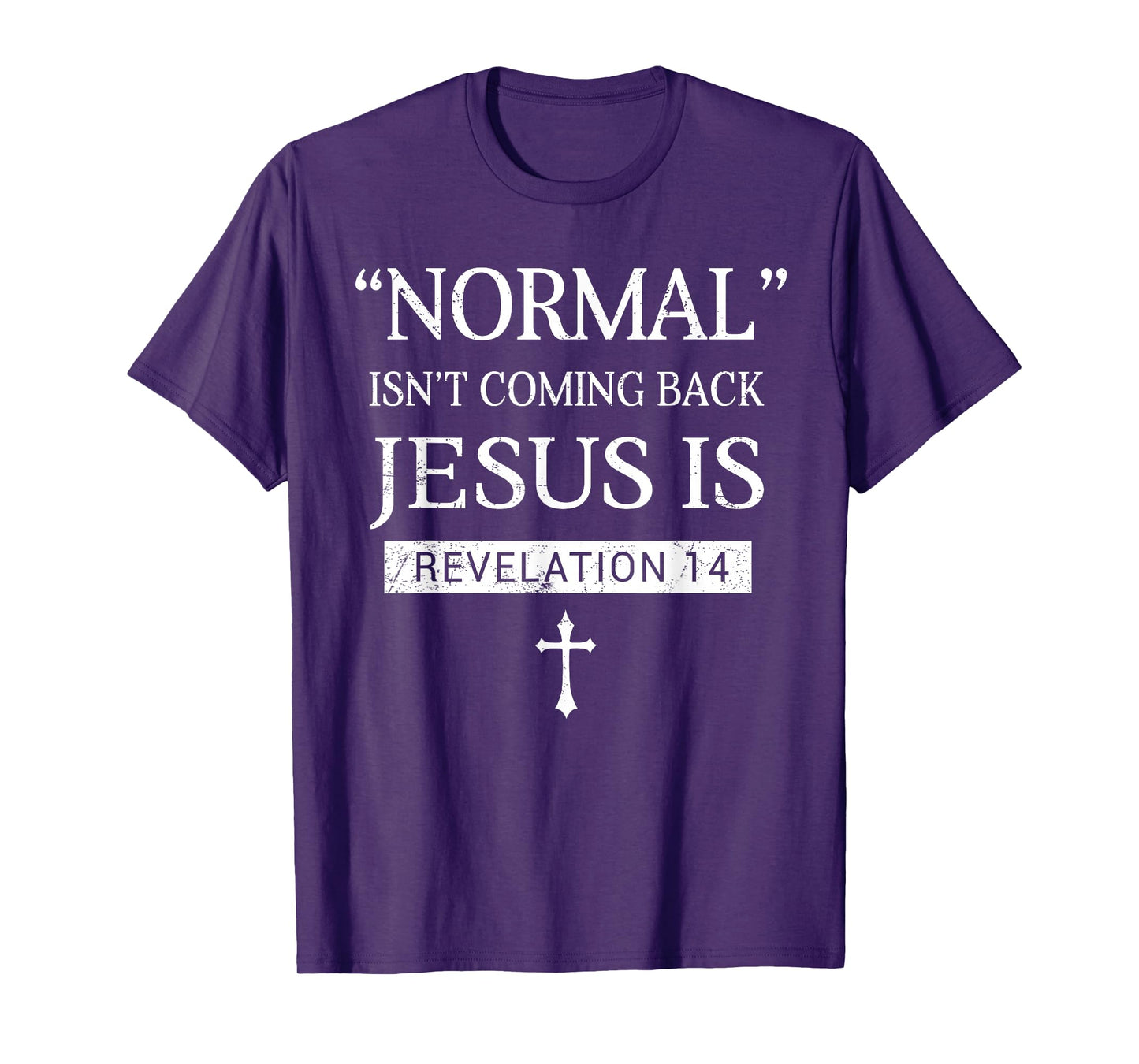 Normal Not Coming Back Jesus is Christian Faith in Christ T-Shirt