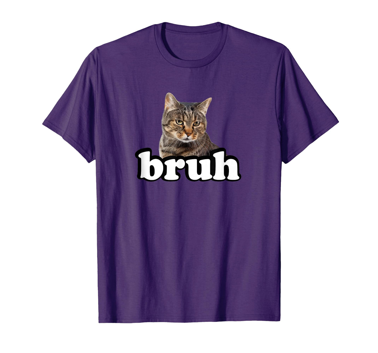 Bruh Kids Brown Tabby Cat Lover T-Shirt