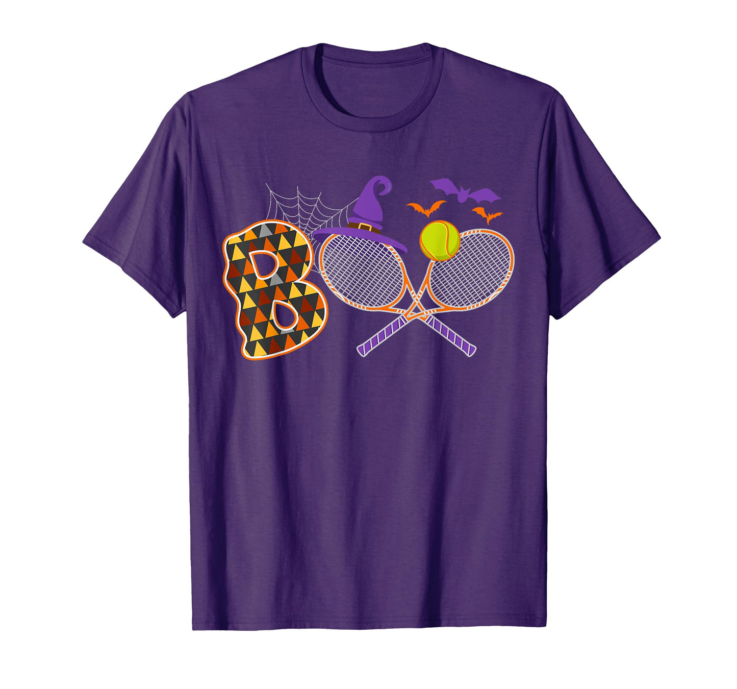 Boo Creepy Tennis Halloween Pumpkin Tennis Ball Costume T-Shirt
