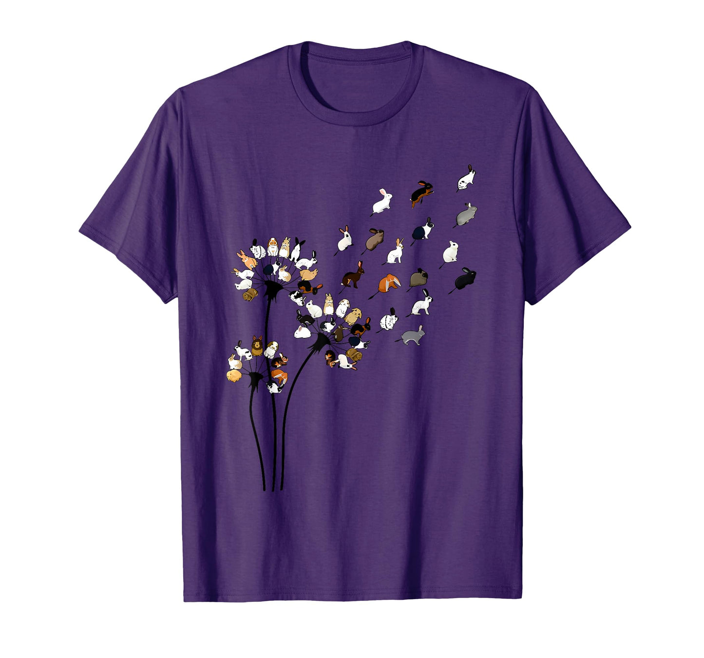 funny dandelion bunny flower T-Shirt