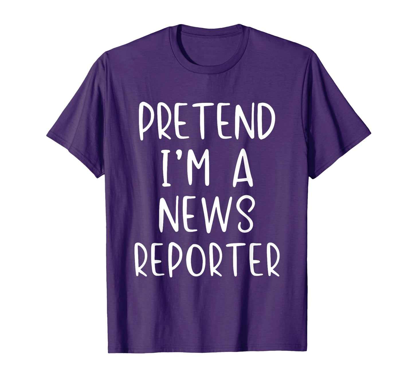 Pretend I'm A News Reporter Costume Halloween Simple Kid T-Shirt