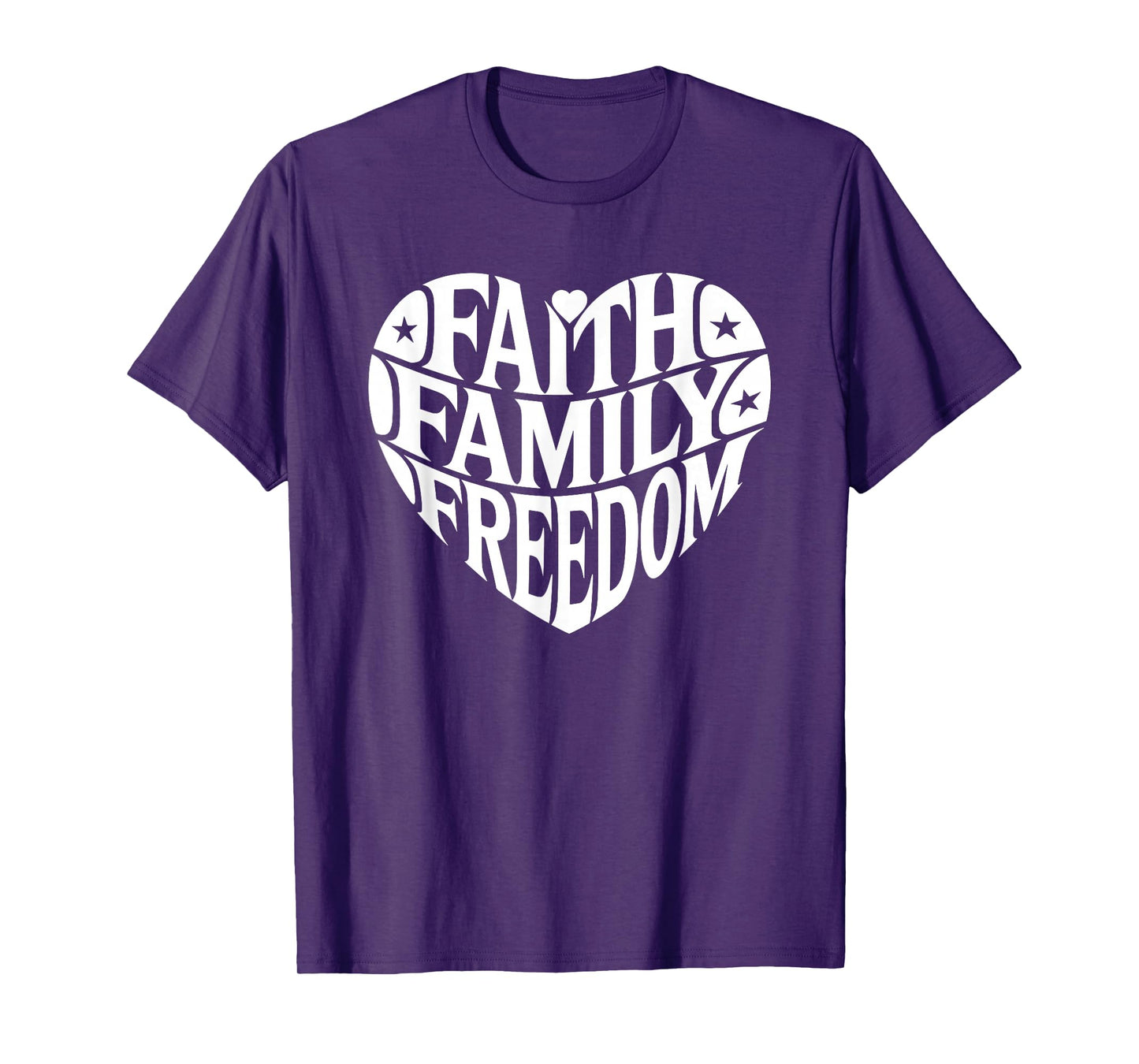Faith Family Freedom Heart T-Shirt