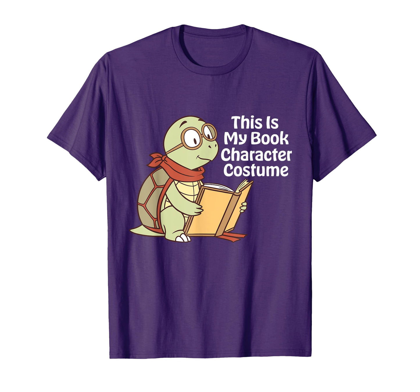 This Is My Book Character Costume Turtle Kids Reading T-Shirt