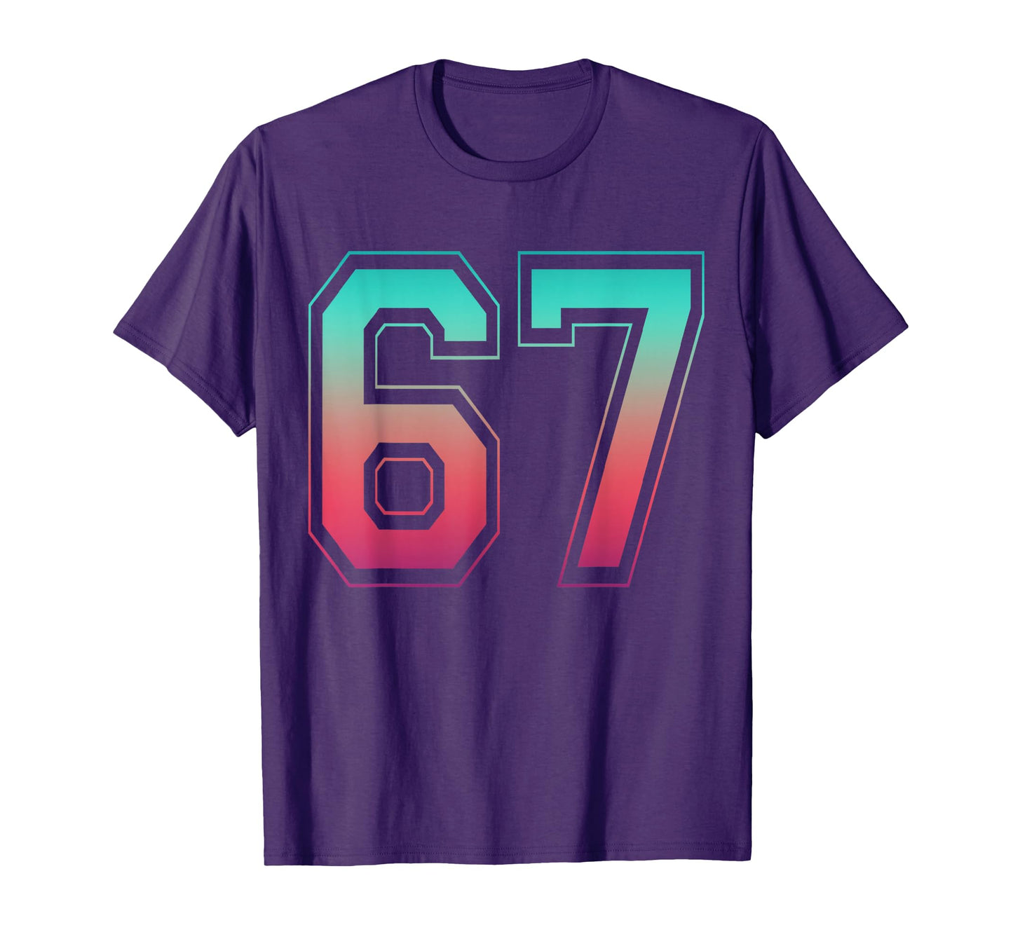 67 Number Meme Funny Six Seven Gen Alpha Slang T-Shirt