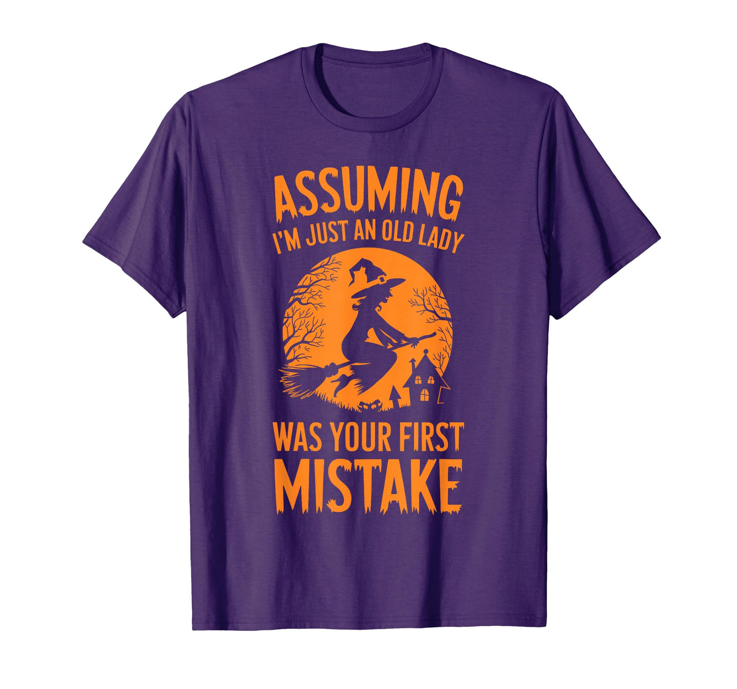 Assuming I'm Just An Old Lady Was Your First Mistake Witch T-Shirt