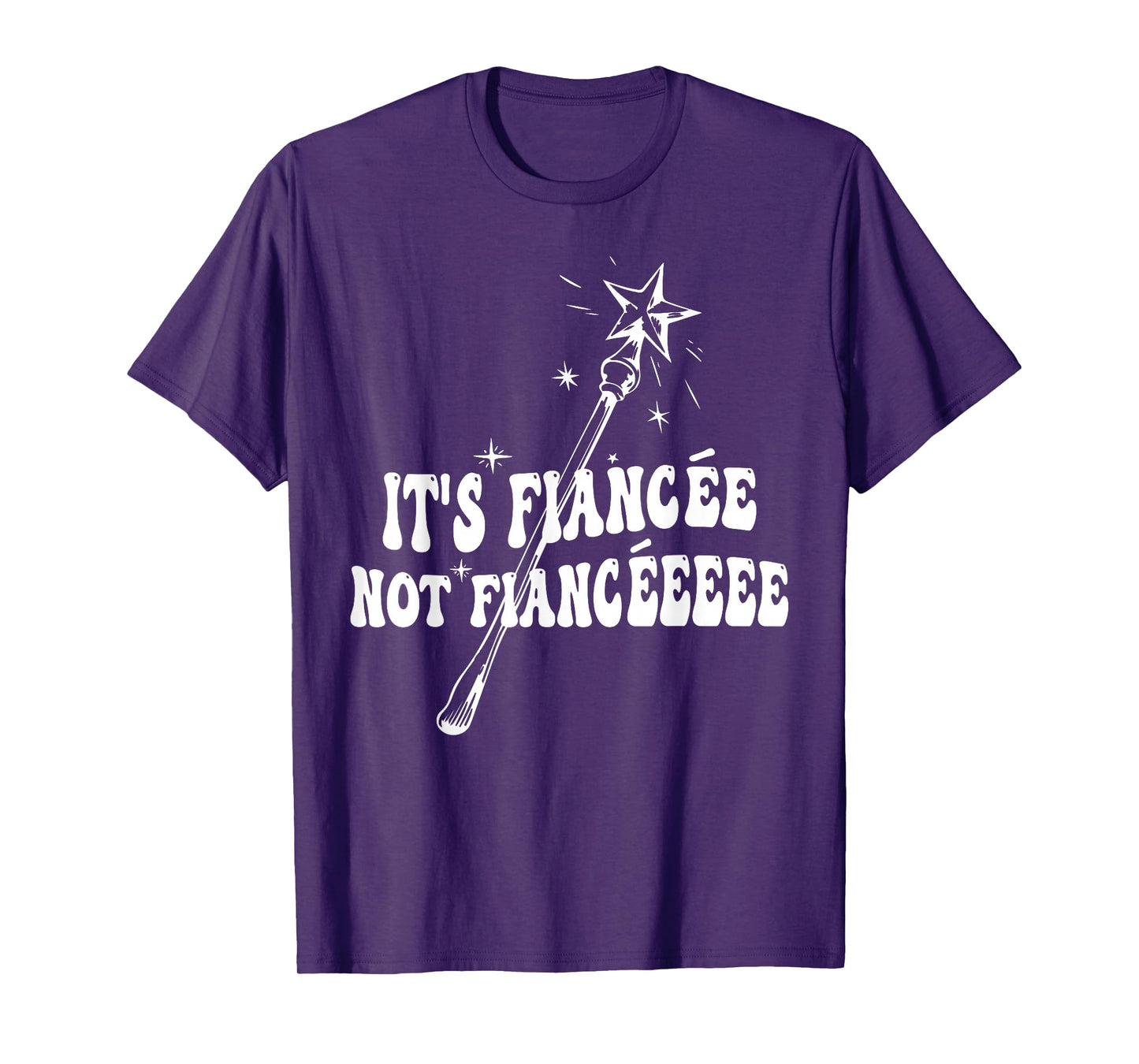 Funny Fiancée Engagement Bridal Party Wizard Wand Bride T-Shirt