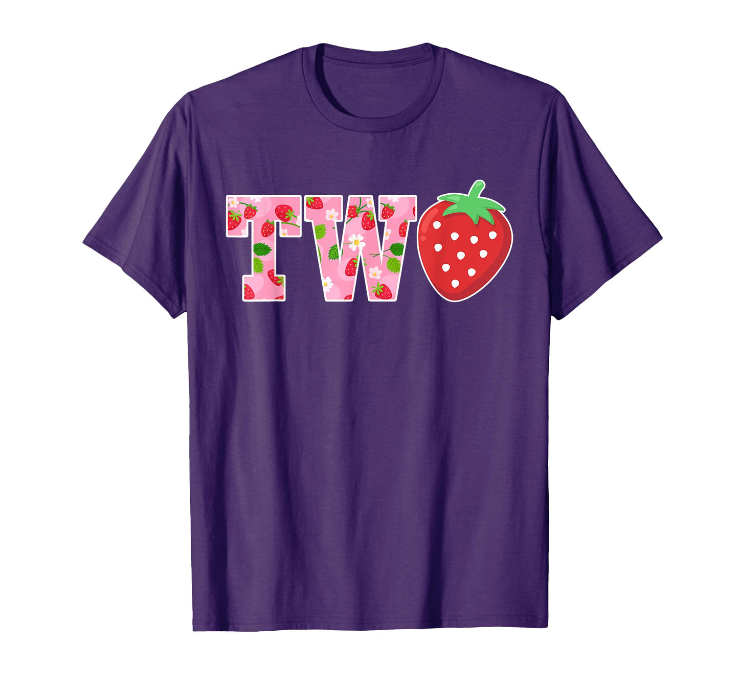 2 Years Old Girl Strawberry 2nd Birthday Berry Sweet Two T-Shirt