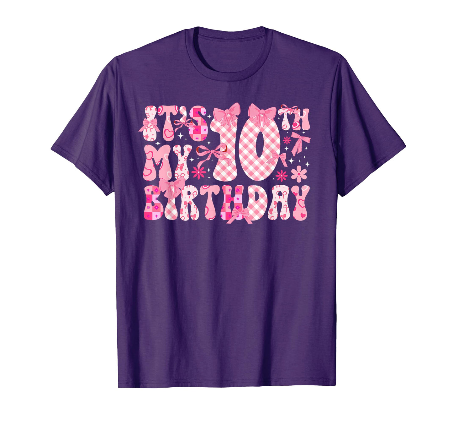 10th Coquette Themed Birthday Ten Year Old Girl Coquette Bow T-Shirt