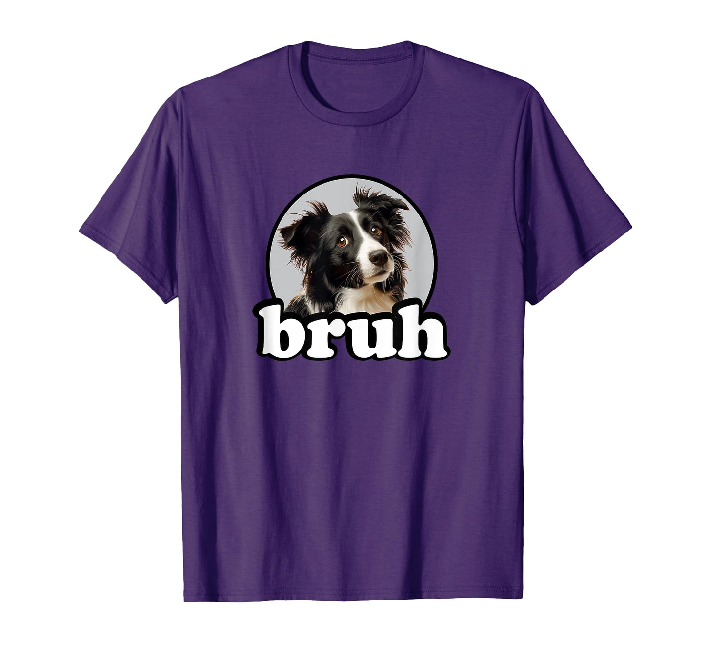 Cute Mens Womens Kids Bro Bruh Border Collie Lover T-Shirt