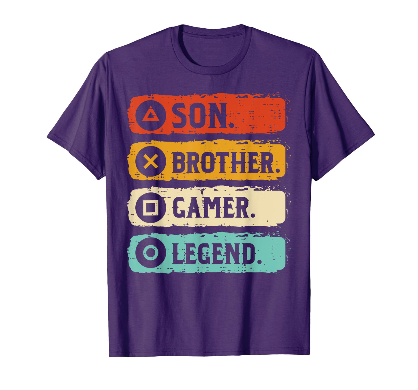 Son Brother Gamer Legend Retro Gaming Boys Kids Men Teen T-Shirt