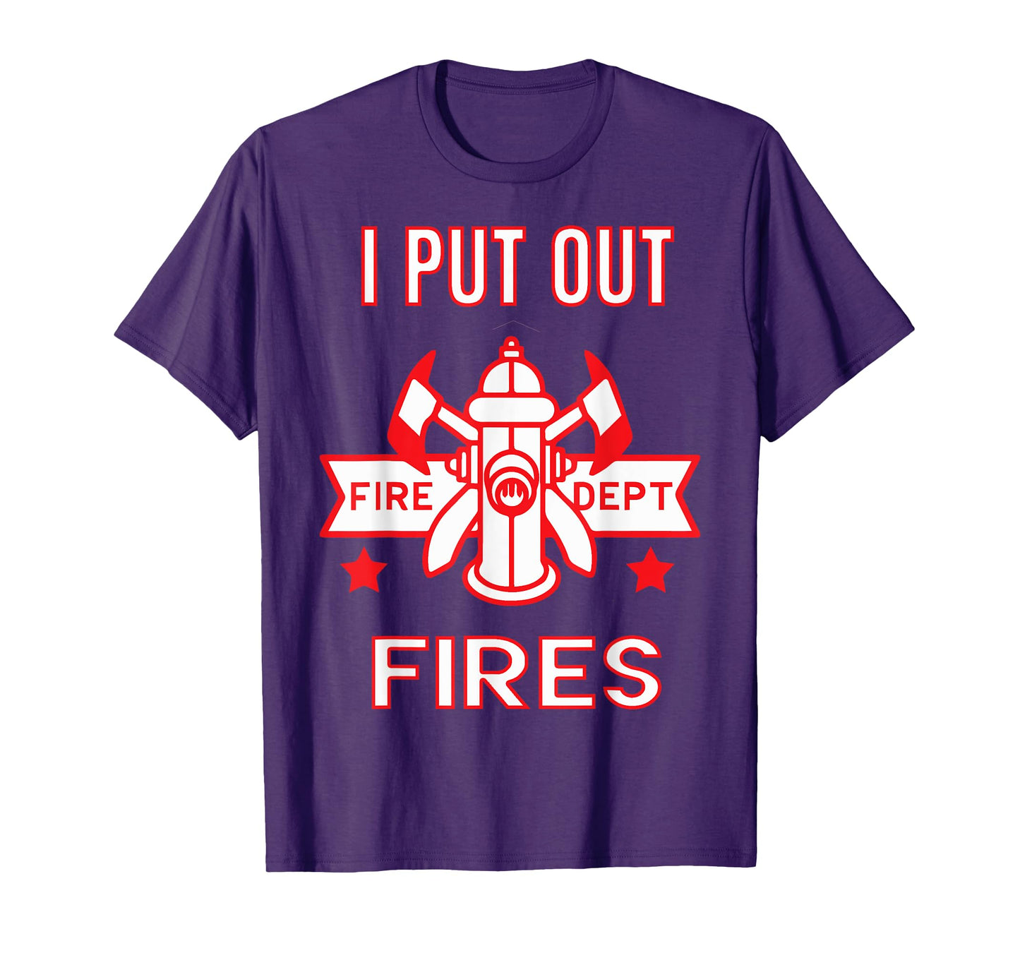 Halloween Costume Funny Firefighter I Put Out Fires Firemen T-Shirt