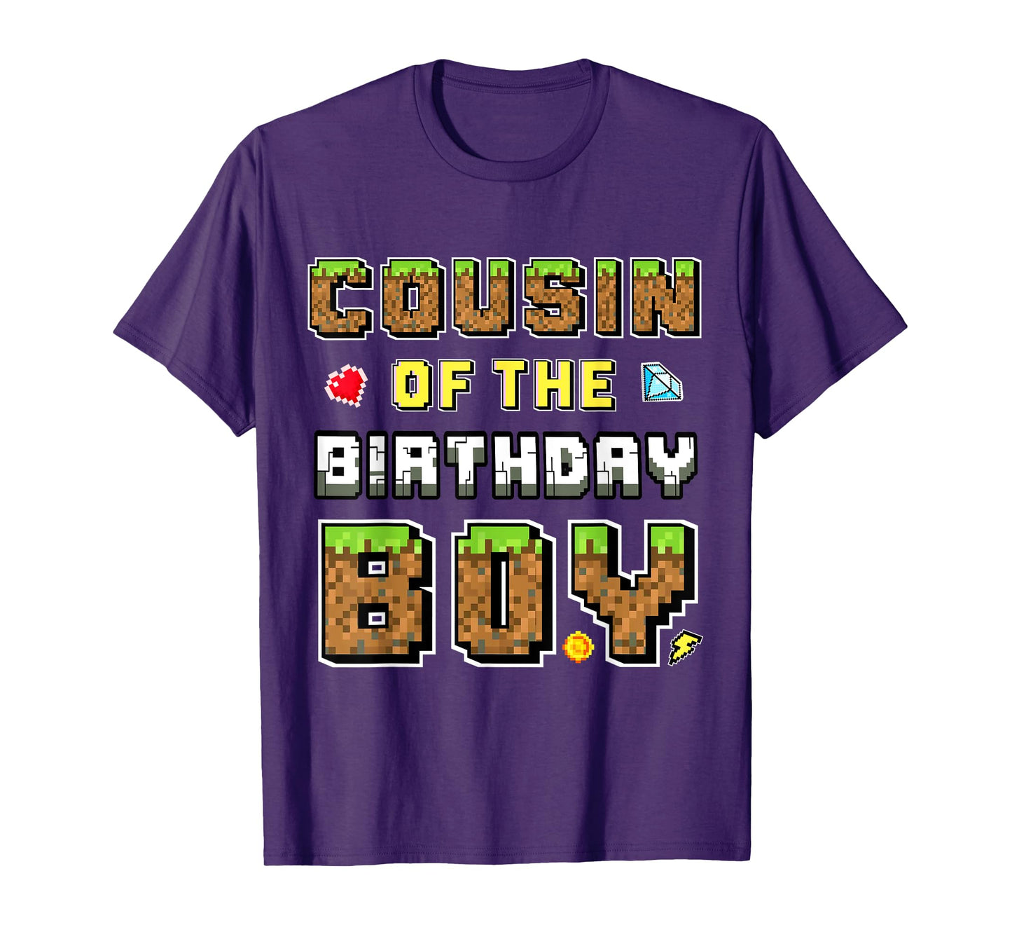 Cousin Of The Birthday Boy Gamer Pixel Birthday Matching T-Shirt