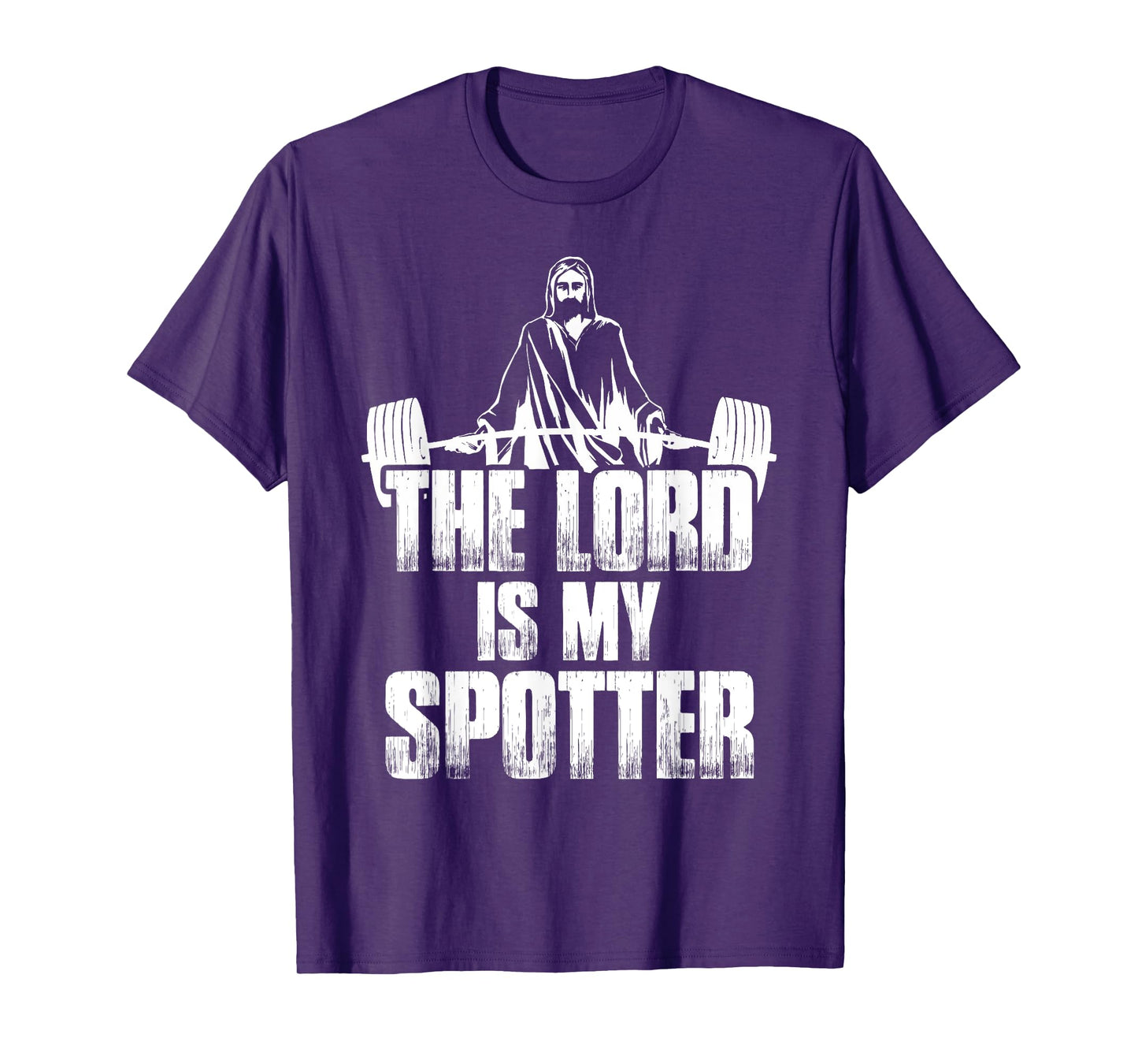 Christian Shirt Funny Gym The Lord Is My Spotter Gift T-Shirt
